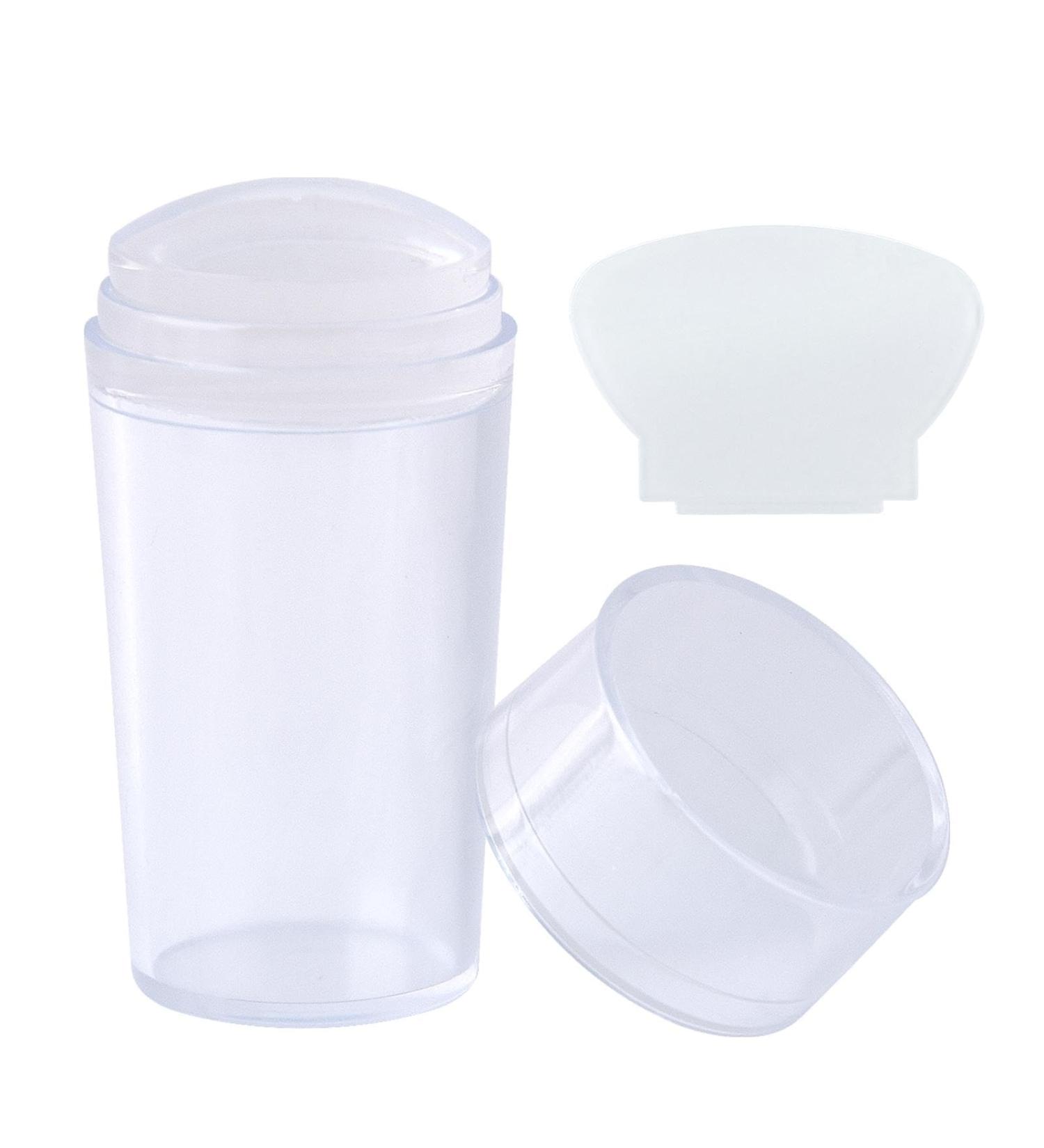 Clear Nail Art Stamper Set - Silicone French Manicure and Jelly Stamp for DIY Nail Art Accessories - Perfect for French Smile Lines - Buy Online on GoSupps.com
