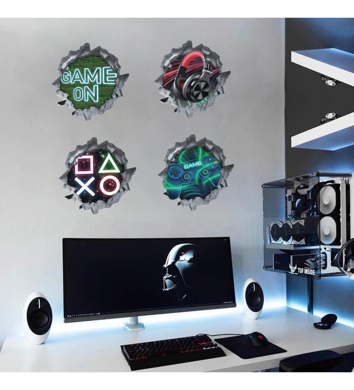 ANHUIB 3D Gamer Wall Sticker - Vibrant Decoration for Gaming Enthusiasts - Buy Online on GoSupps.com