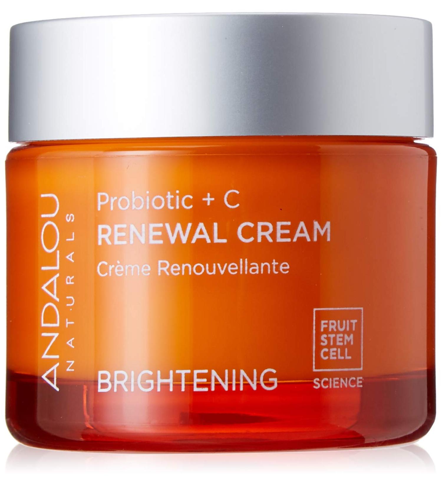 Andalou Naturals Brightening Probiotic + C Renewal Cream 1.7 Fl Oz - Enhanced Skin Radiance & Hydration | Shop Internationally Now - Buy Online on GoSupps.com