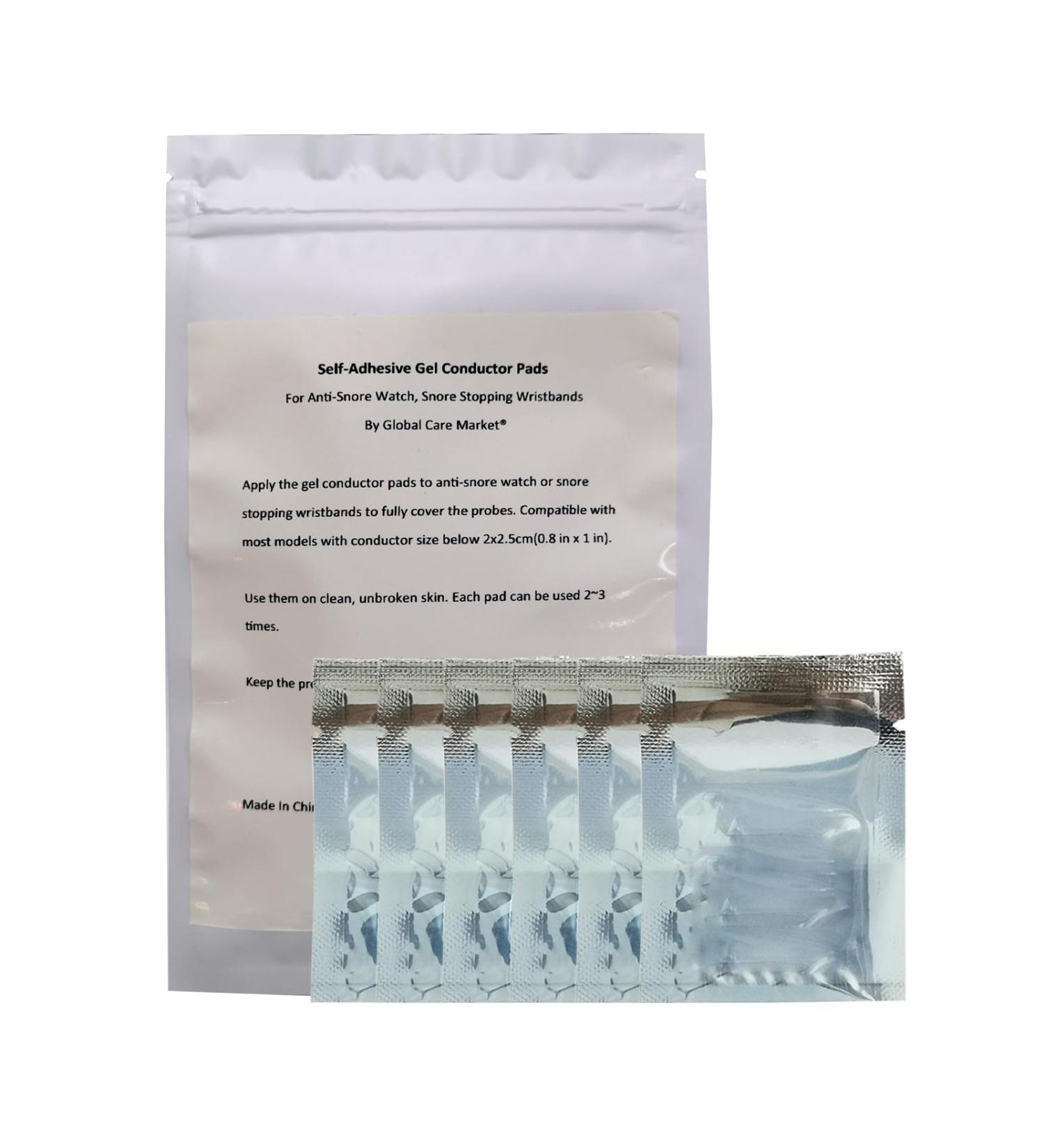 Gel Conductor Pads 6 Pairs for Anti-Snore Watch & Wristband - Snore Stopping Solution - Buy Online on GoSupps.com