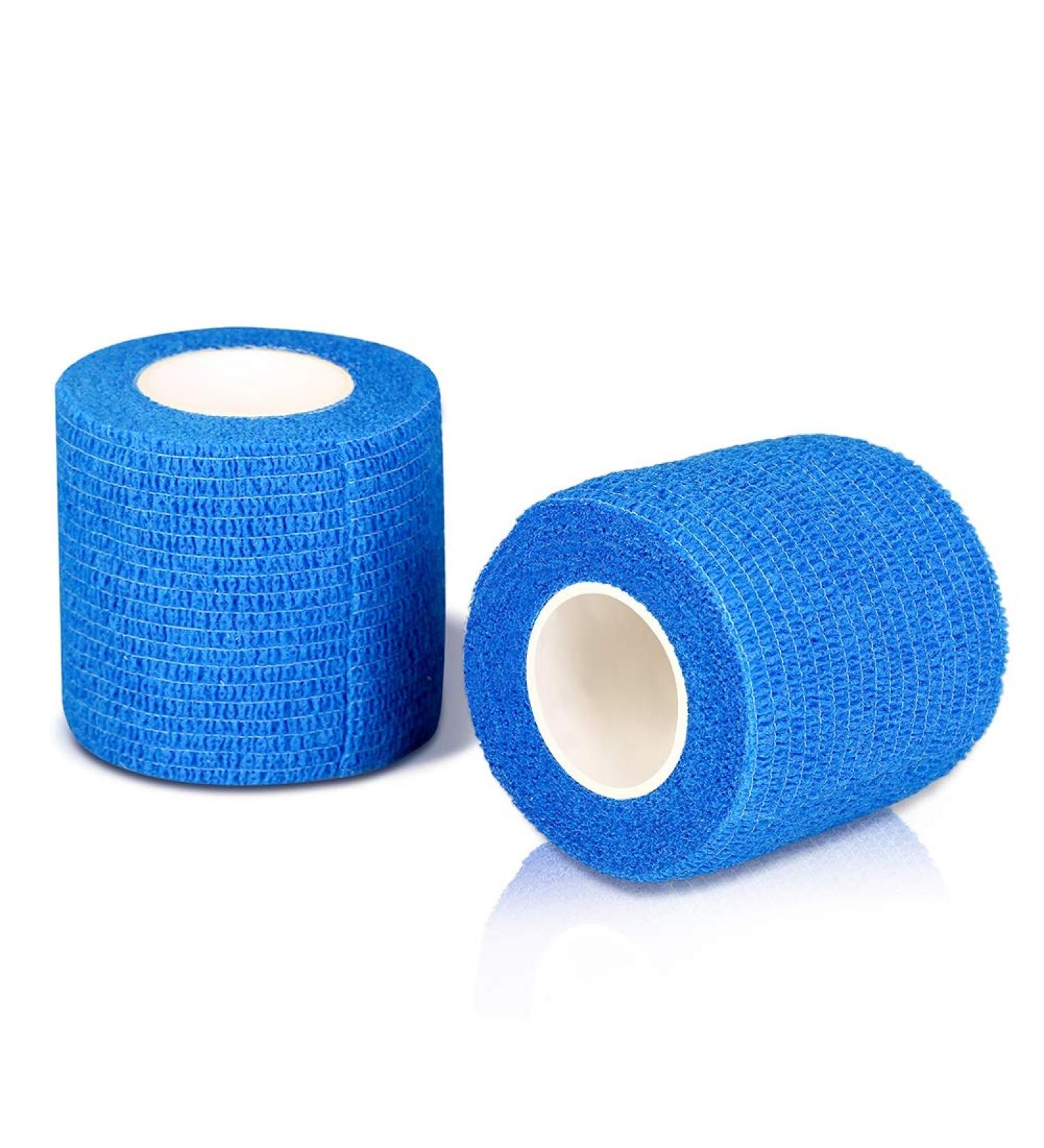 2Pcs Self Adhesive Elastic Bandage - Medical Compression Wrap for Swelling & Sports Injuries Relief | First Aid Tape for Soreness - Buy Online on GoSupps.com