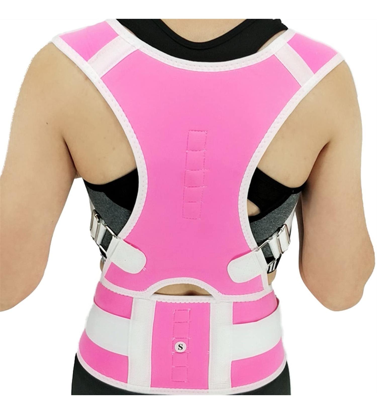Waist Trainer & Back Brace Posture Corrector for Men & Women | 6X-Large Support for Back Pain Relief & Improved Posture | Color B - Buy Online on GoSupps.com