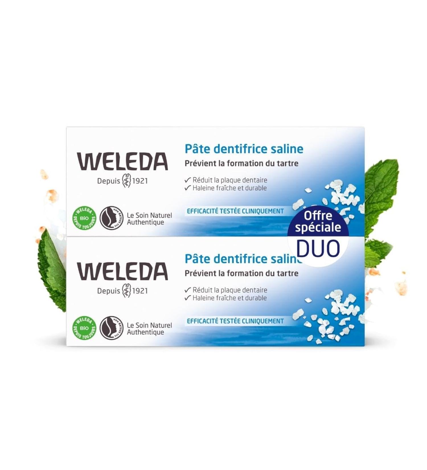 WELEDA - Weleda-Duo paste Saline 2 x 75ml toothpaste - 538078BC50C46