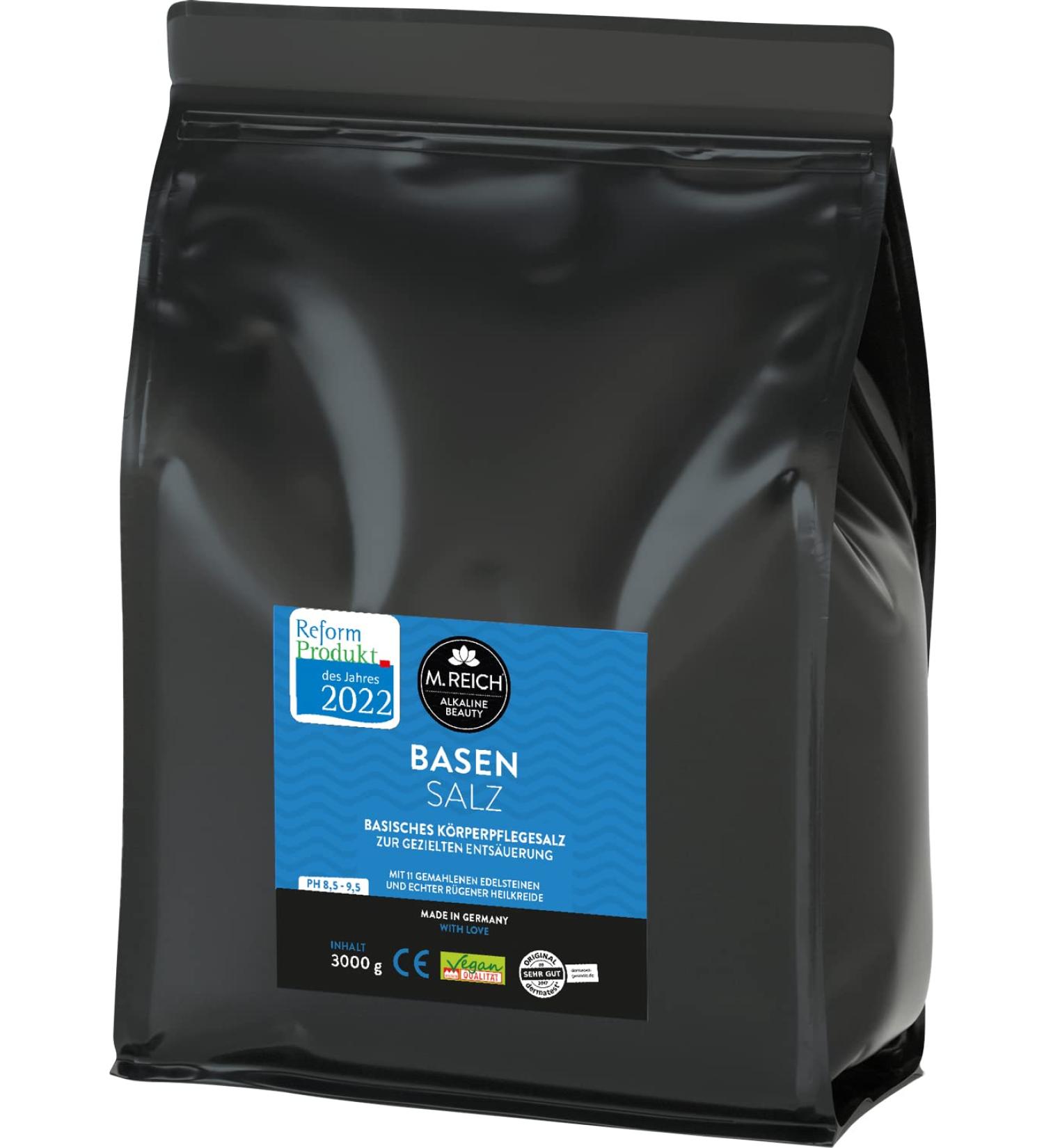 M.Reich Basensalt 3000g - Targeted Deacidification Medical Product with R gener Healing Earth & Gemstone Powder - Ideal for Foot & Full Baths | International Shipping - Buy Online on GoSupps.com