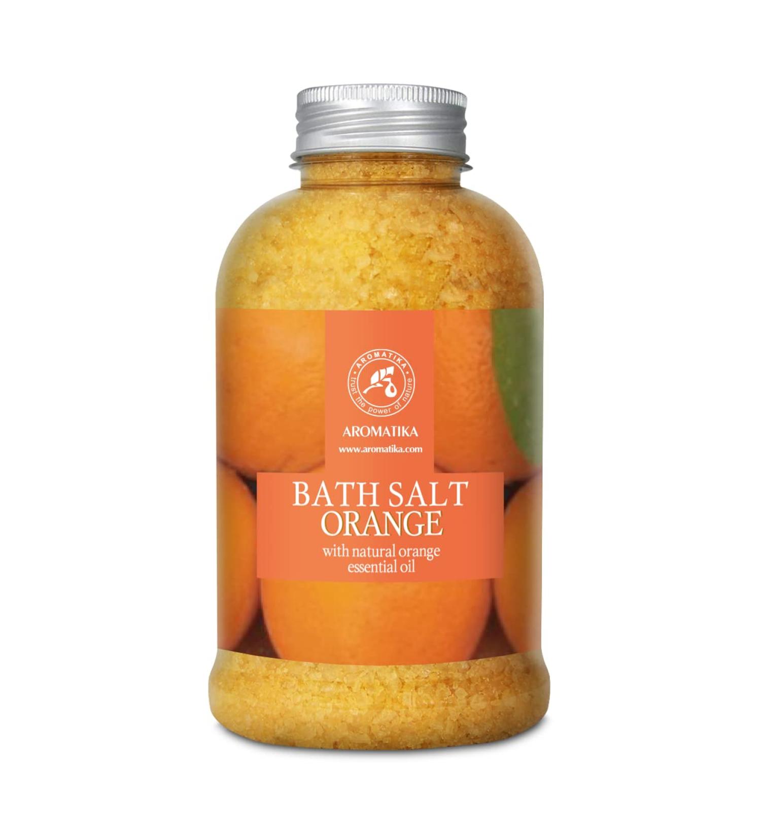 Orange Bath Salts with Natural Essential Oil 21.16 Oz | Beauty, Bathing, Body Care, Wellness, Spa - Buy Online on GoSupps.com