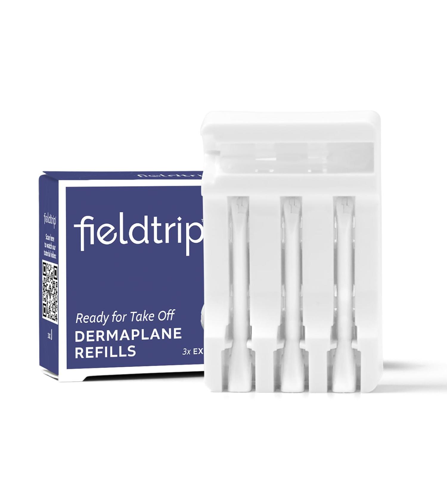 Fieldtrip Ready For Takeoff Dermaplaning Wand Set of 3 - Perfect for Smooth Skin & Flawless Makeup | International Shipping Available - Buy Online on GoSupps.com