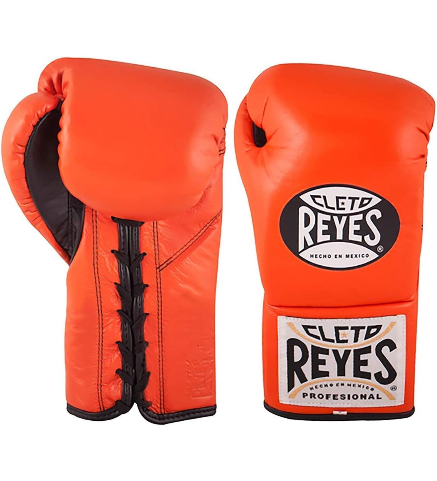 Cleto Reyes Tiger Orange Competition Boxing Gloves - 10.0 oz - Buy Online on GoSupps.com