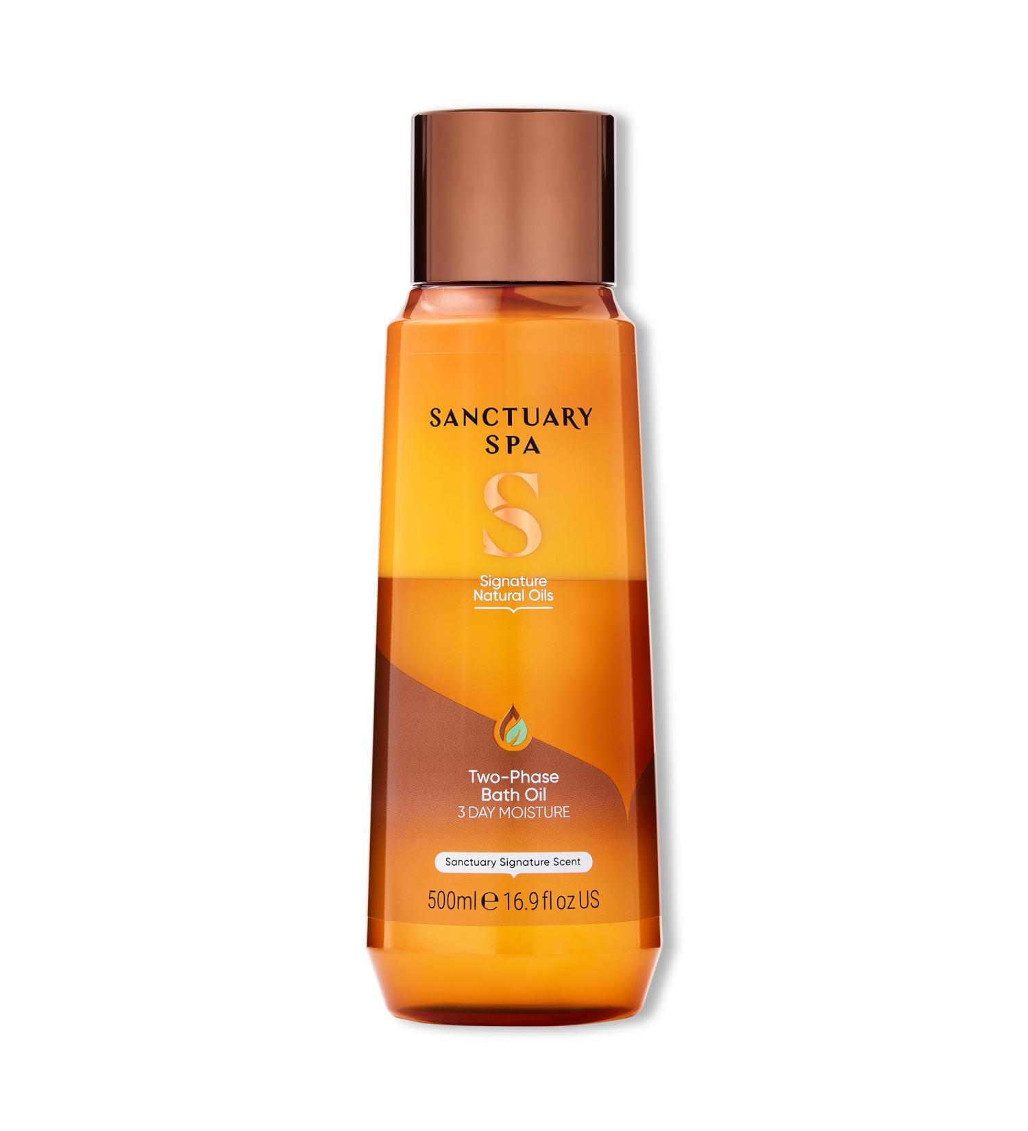 Sanctuary Spa Two-Phase Bath Oil 500ml | Vegan & Cruelty-Free | International Shipping - Buy Online on GoSupps.com