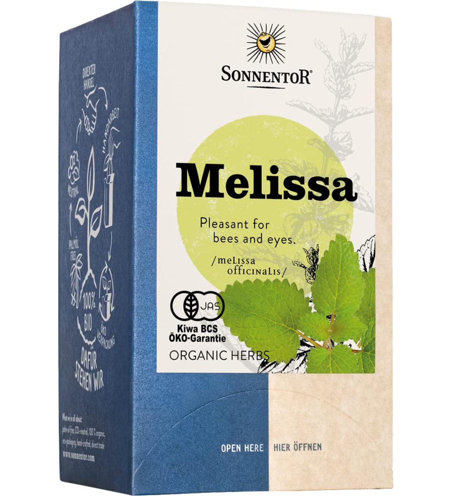  Sonnentor Sonnentor Organic Lemon Balm Tea 18 Bags (1 Pack) - Buy Online on GoSupps.com