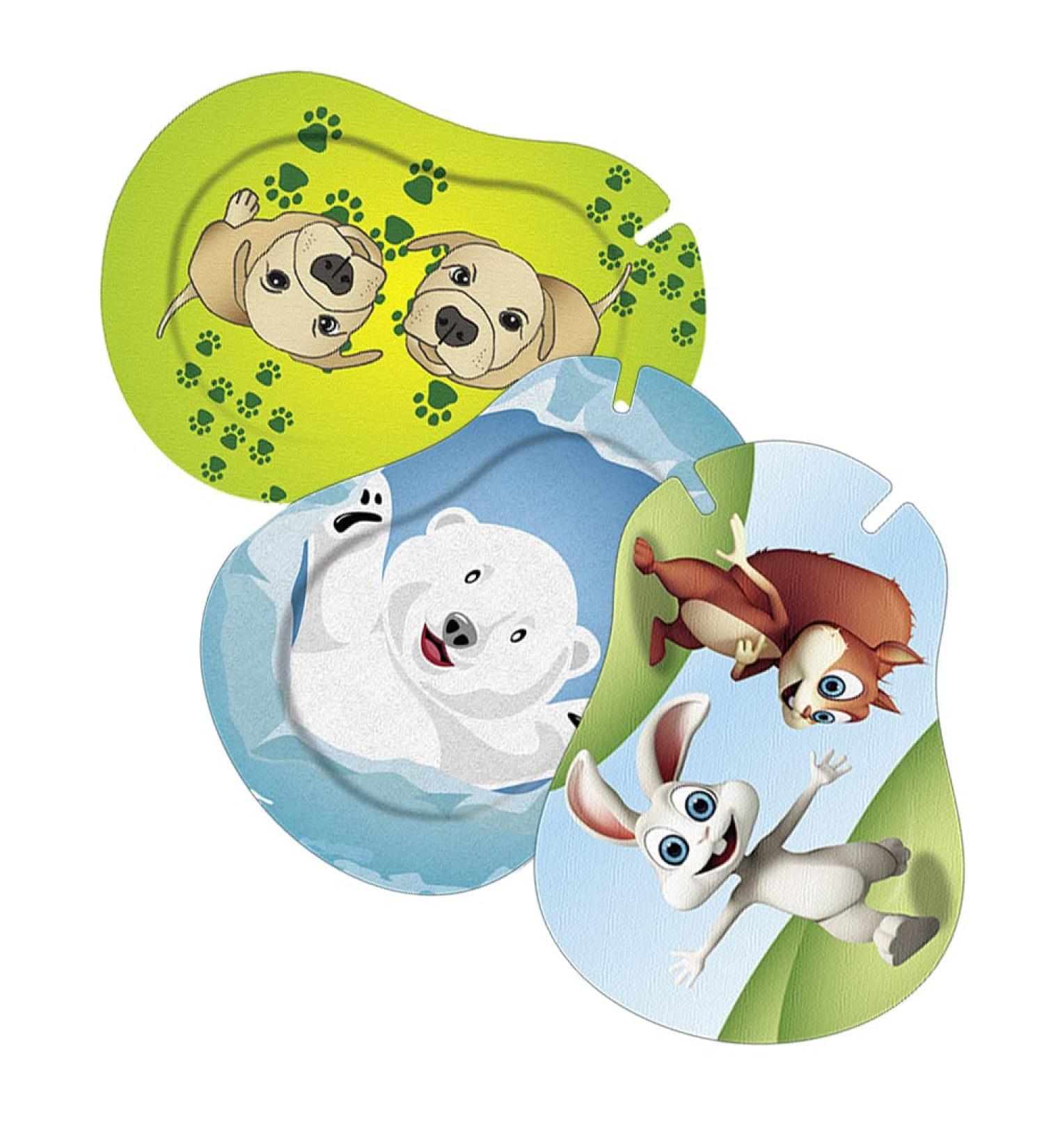 Buy Ortopad Bamboo Adhesive Eye Patches - 30 Pack Medium Size Animal Designs (Polar Bear Dog Bunny/Squirrel) | International Shipping Available - Buy Online on GoSupps.com