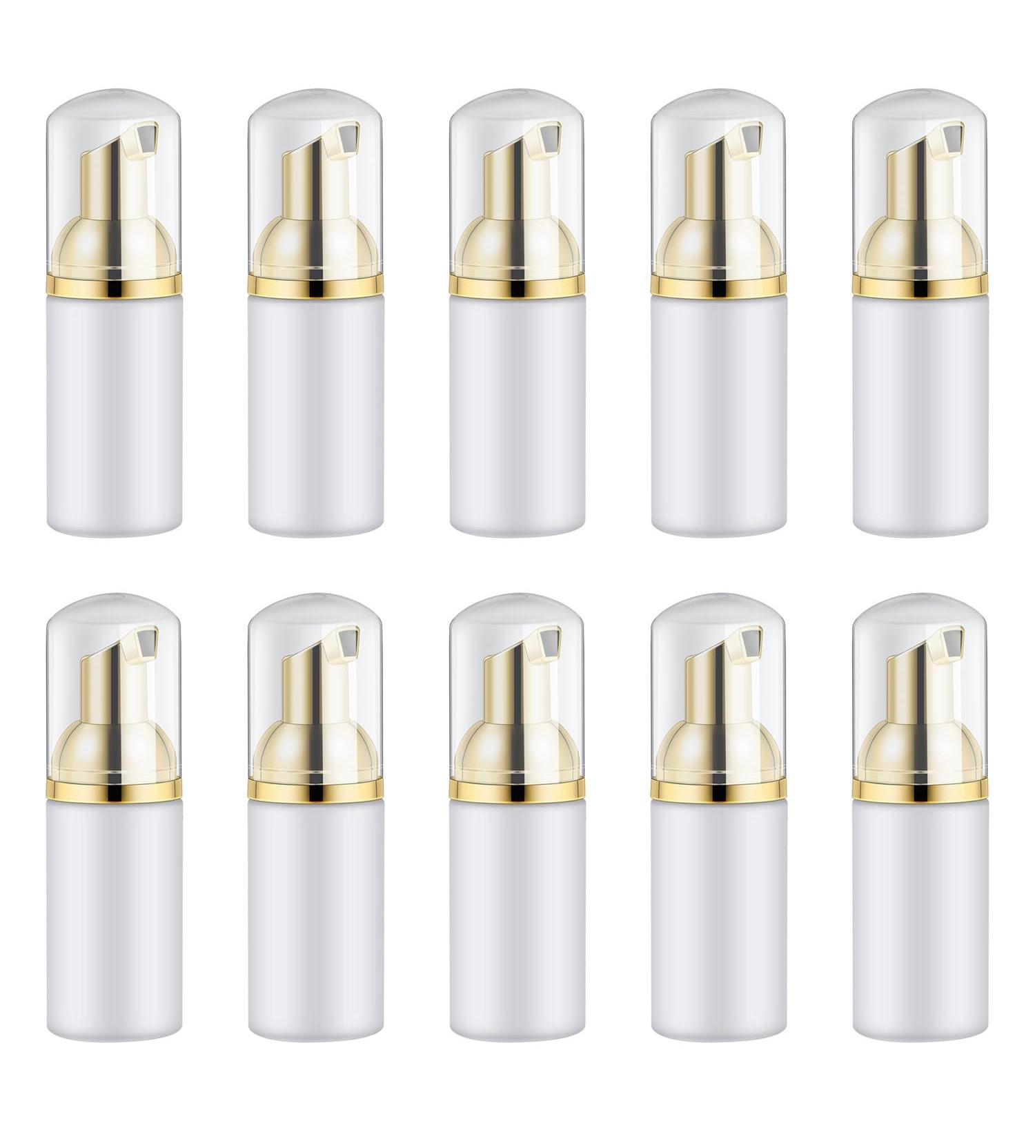 Daytight 10-Pack Empty Foam Pump Bottles - 60ml Travel Dispenser for Shampoo Lotion Eyelash Cleaner & Cosmetics - Perfect Mini Foam Pump for International Shipping - Buy Online on GoSupps.com
