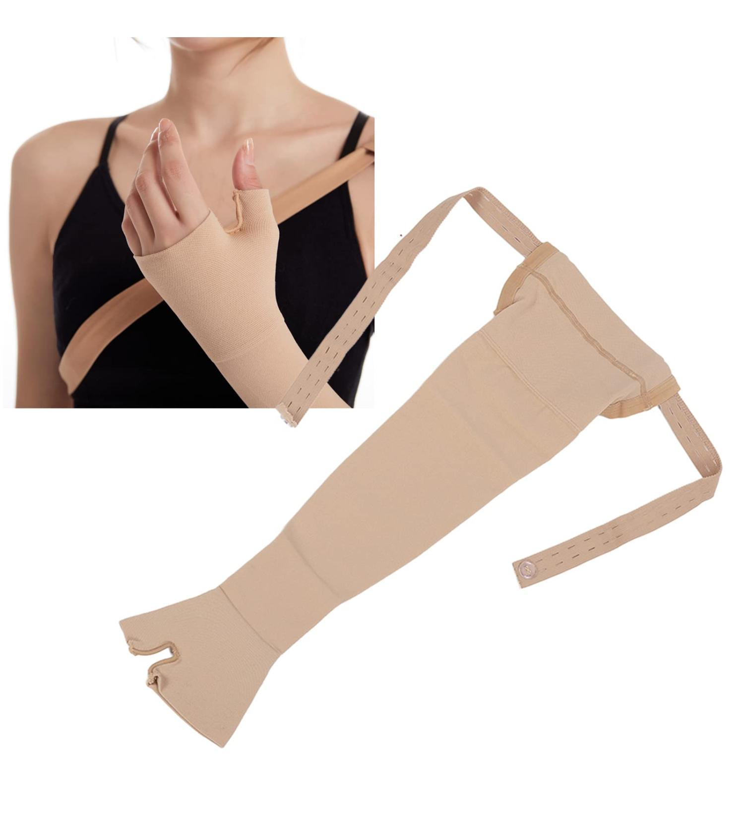 Buy Lymphedema Arm Sleeve - Soft Breathable Nylon for Post Mastectomy Recovery | High Elasticity | S-Left Hand - Buy Online on GoSupps.com