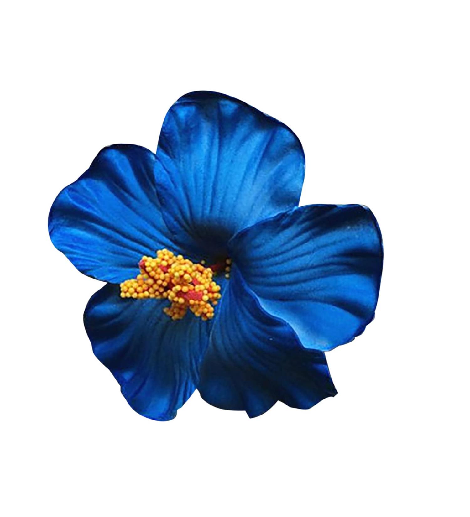 Multi-Color Floral Hair Clip for Women & Girls - Elegant Rose Hair Jewelry for Parties & Weddings - Blue Color One Size 1 Piece - Buy Online on GoSupps.com