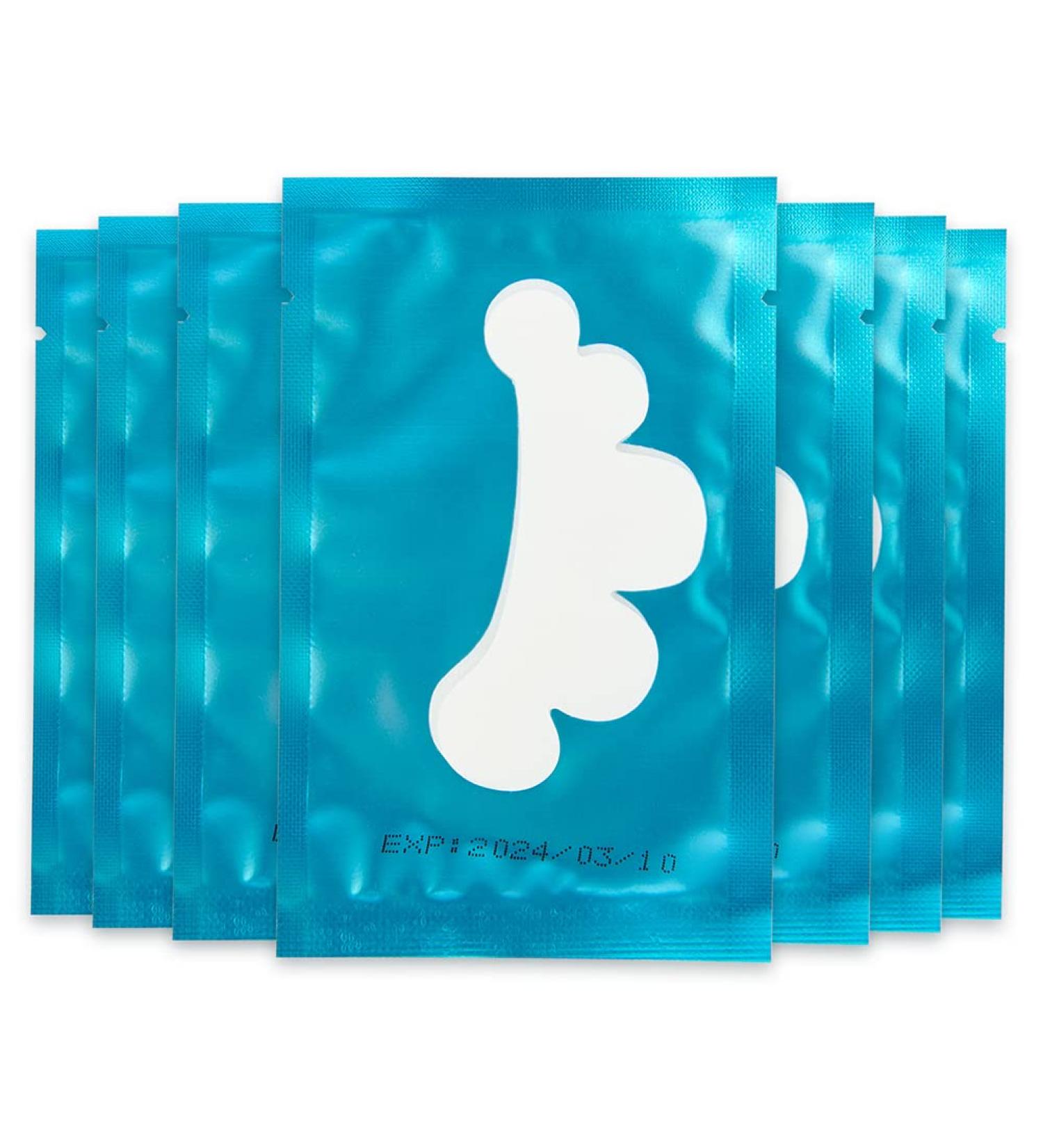 Lunamoon Eye Pads for Eyelash Extensions 50 Couples of Flower Blue Eye Patches for Lifting & Coloring Ultimate Eyelash Pads - Buy Online on GoSupps.com