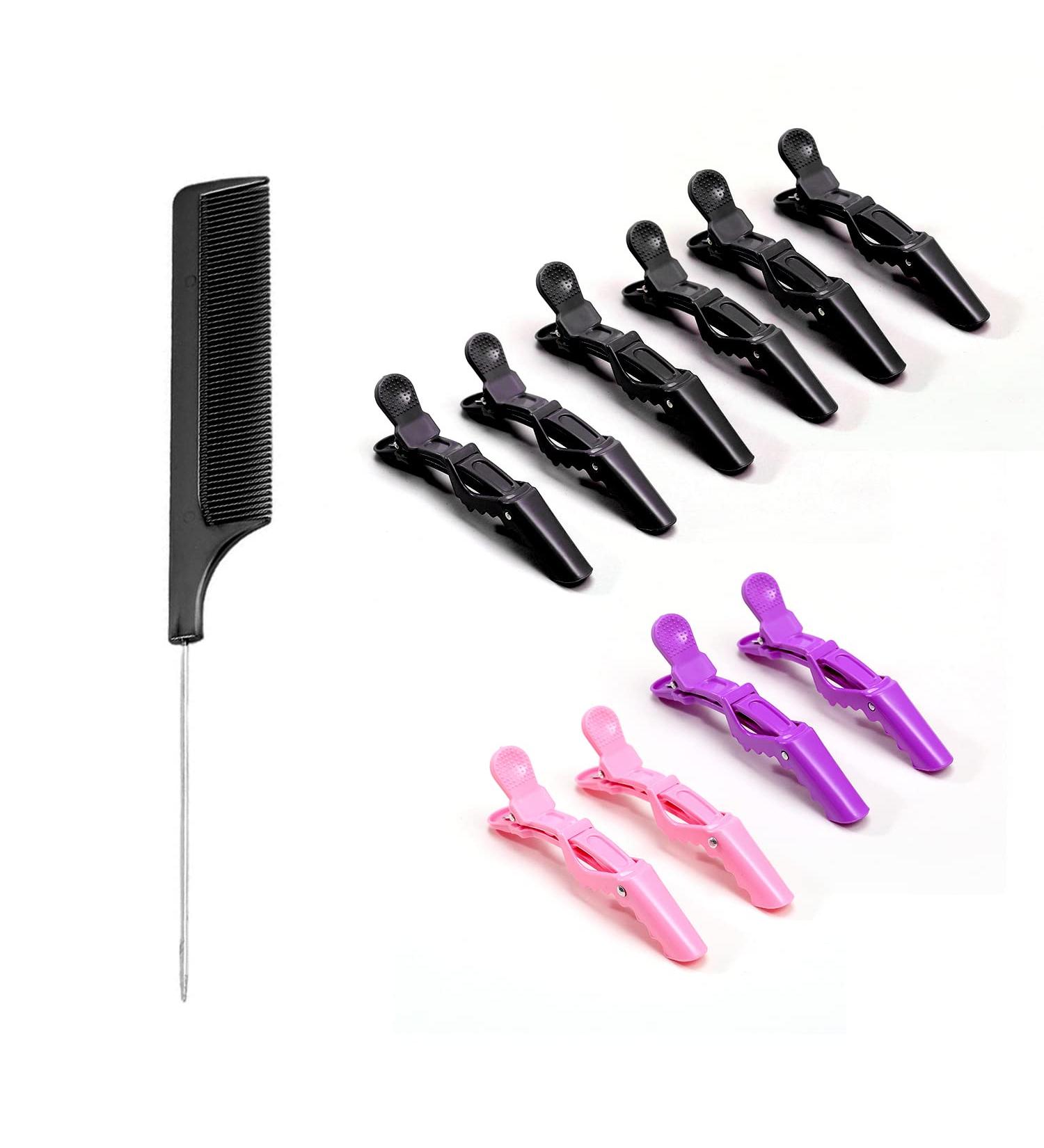 10pcs Crocodile Hair Clips - Professional Styling Clips for Women & Girls - Durable Plastic Hair Barrettes for Salon & Home Use - Buy Online on GoSupps.com