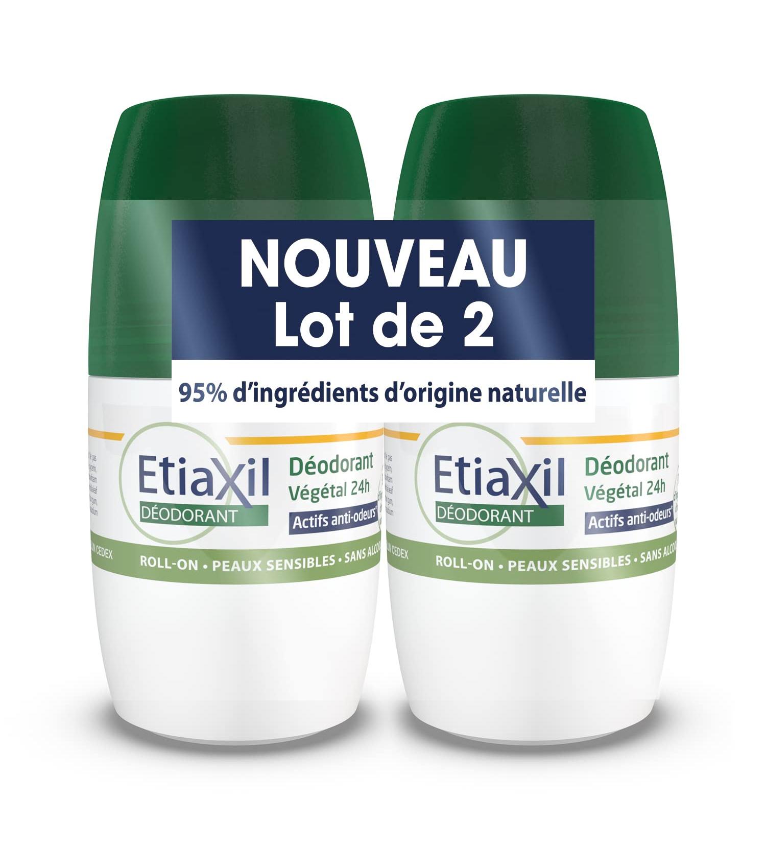 ETIAXIL - Bamboo Freshness Plant Deodorant - 24 H - Armpits - Suitable for sensitive skin - Roll-on - 50 ml - Pack of 2 - Buy Online on GoSupps.com