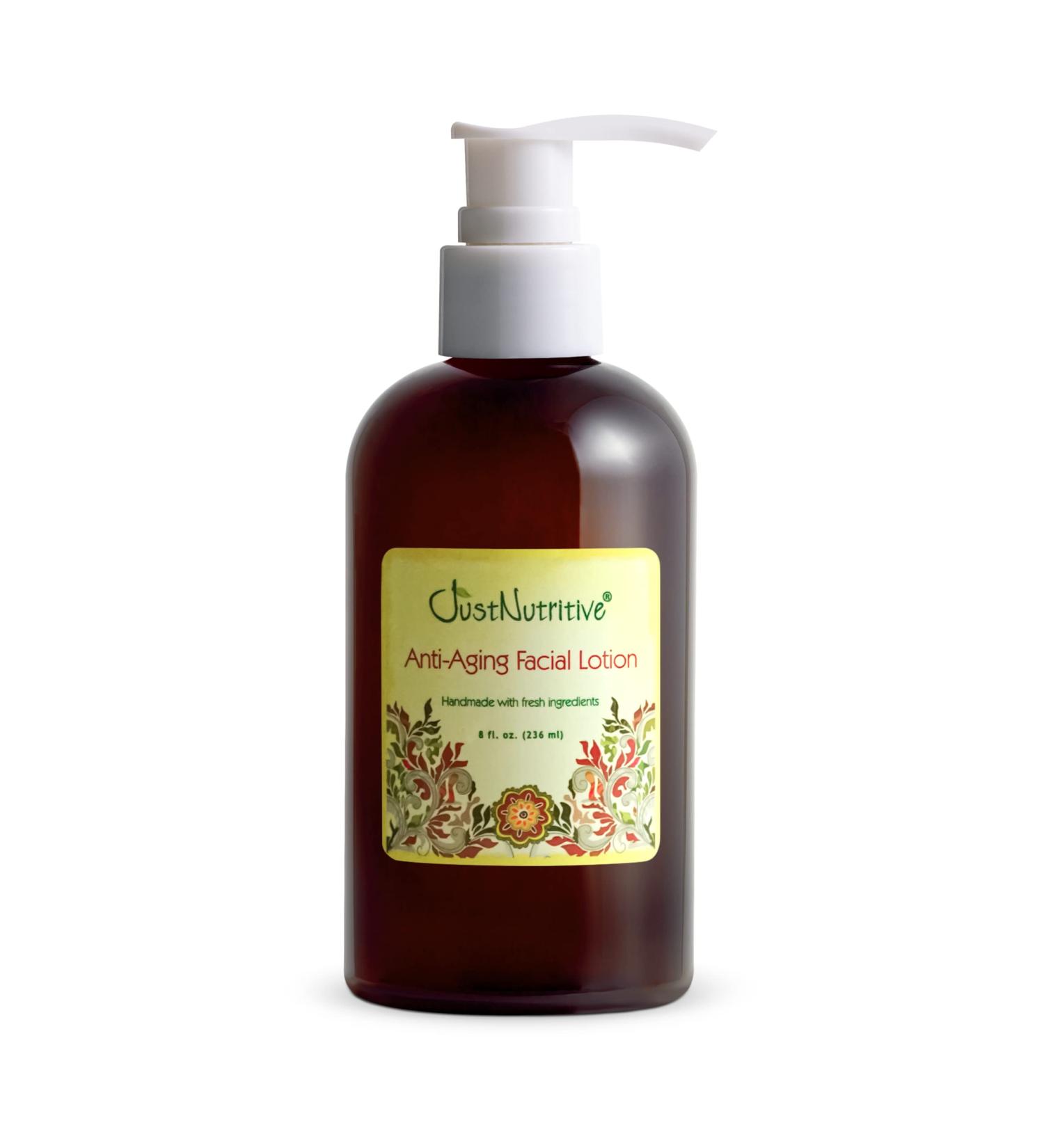 Just Nutritive Anti-Aging Facial Lotion - Repair & Renew Skin | Wrinkle & Fine Line Treatment | 8 fl oz | International Shipping - Buy Online on GoSupps.com