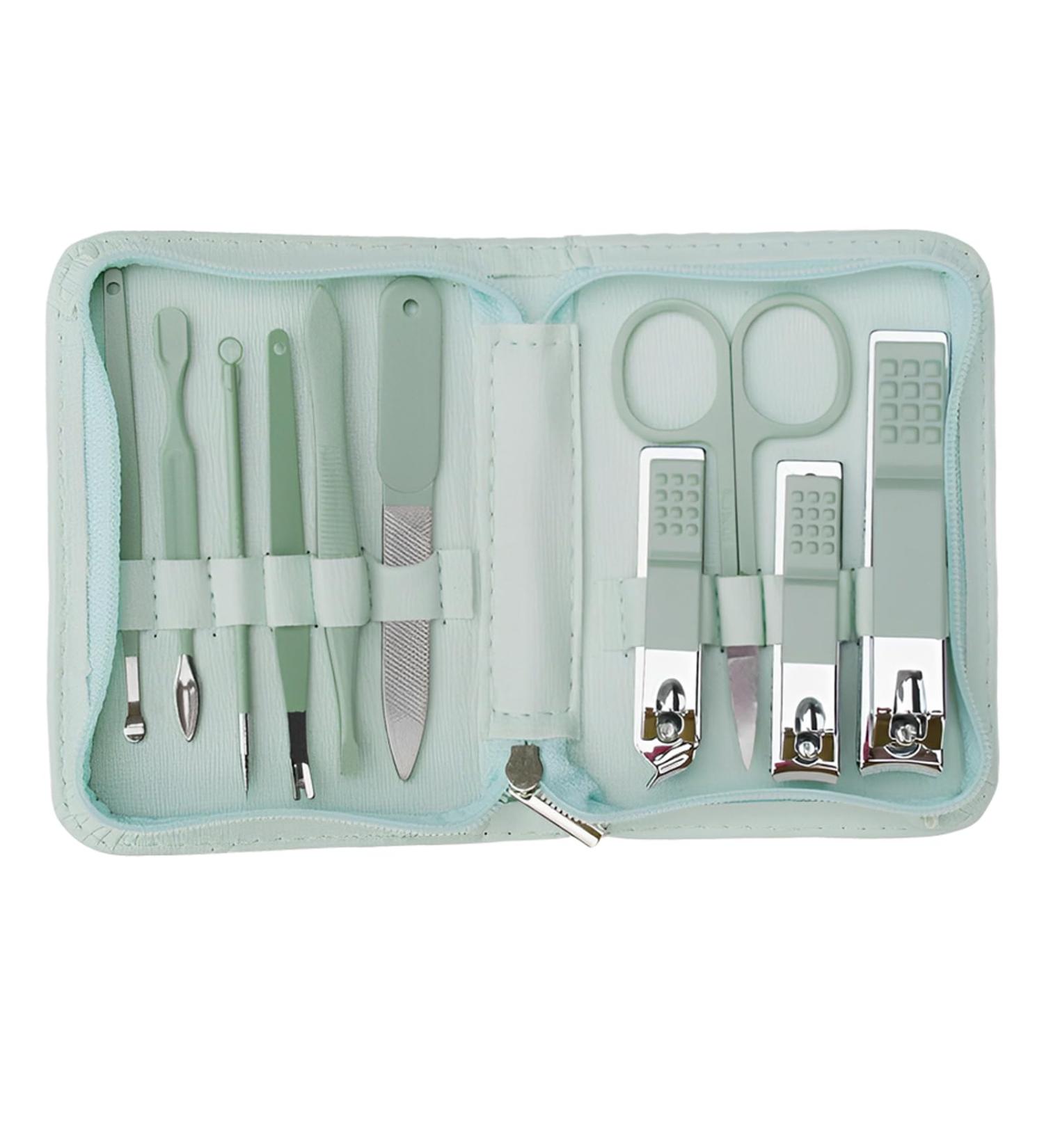 Manikure pedikure set 10 in 1 Edelstahl Professionelle Manik re Pedik re Set Nagelknipser Schere Grooming Kit - Buy Online on GoSupps.com