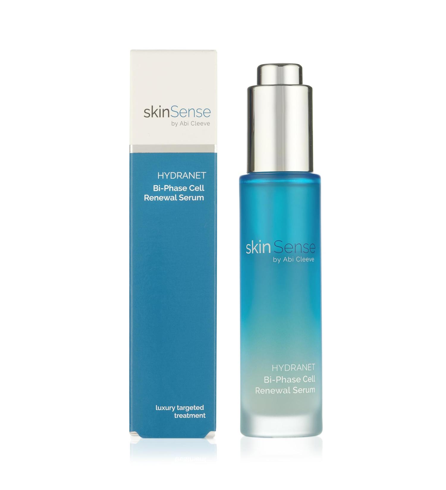 SkinSense Hydranet Bi-Phase Cell Renewal Serum 30ml Hydrating Facial Oil Hydration Boost Serum Cell Renewal Elixir Miracle Oil Plant-Based Facial Oils for Women - Buy Online on GoSupps.com