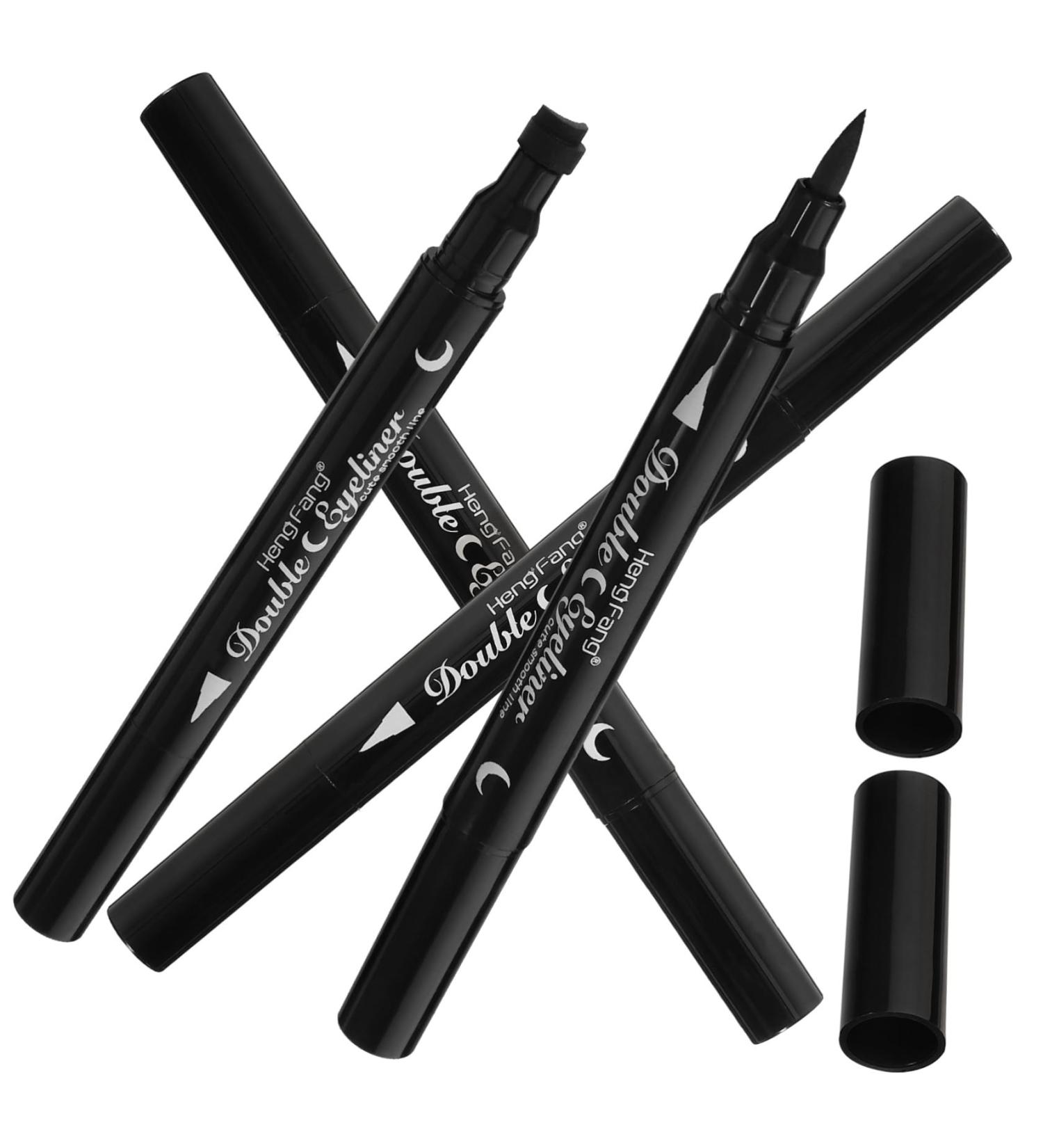 IWOWHERO 4pcs Eyeliner Long-lasting Eye Pencil Makeup Pencils for Eyes Smudge-proof Eye Definer Eye Stamp Abs - Buy Online on GoSupps.com