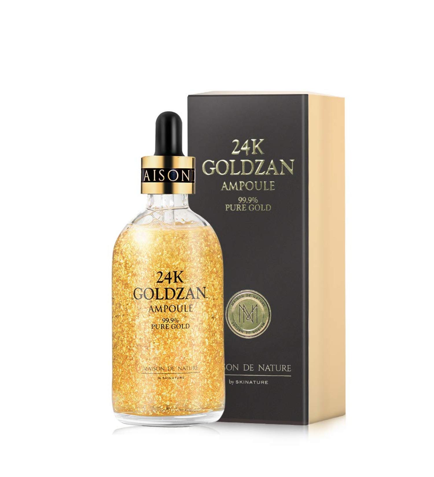 24k GOLDZAN 99.9% Pure Gold Serum - Best Korean Ampoule | Maison de Nature - Buy Online on GoSupps.com