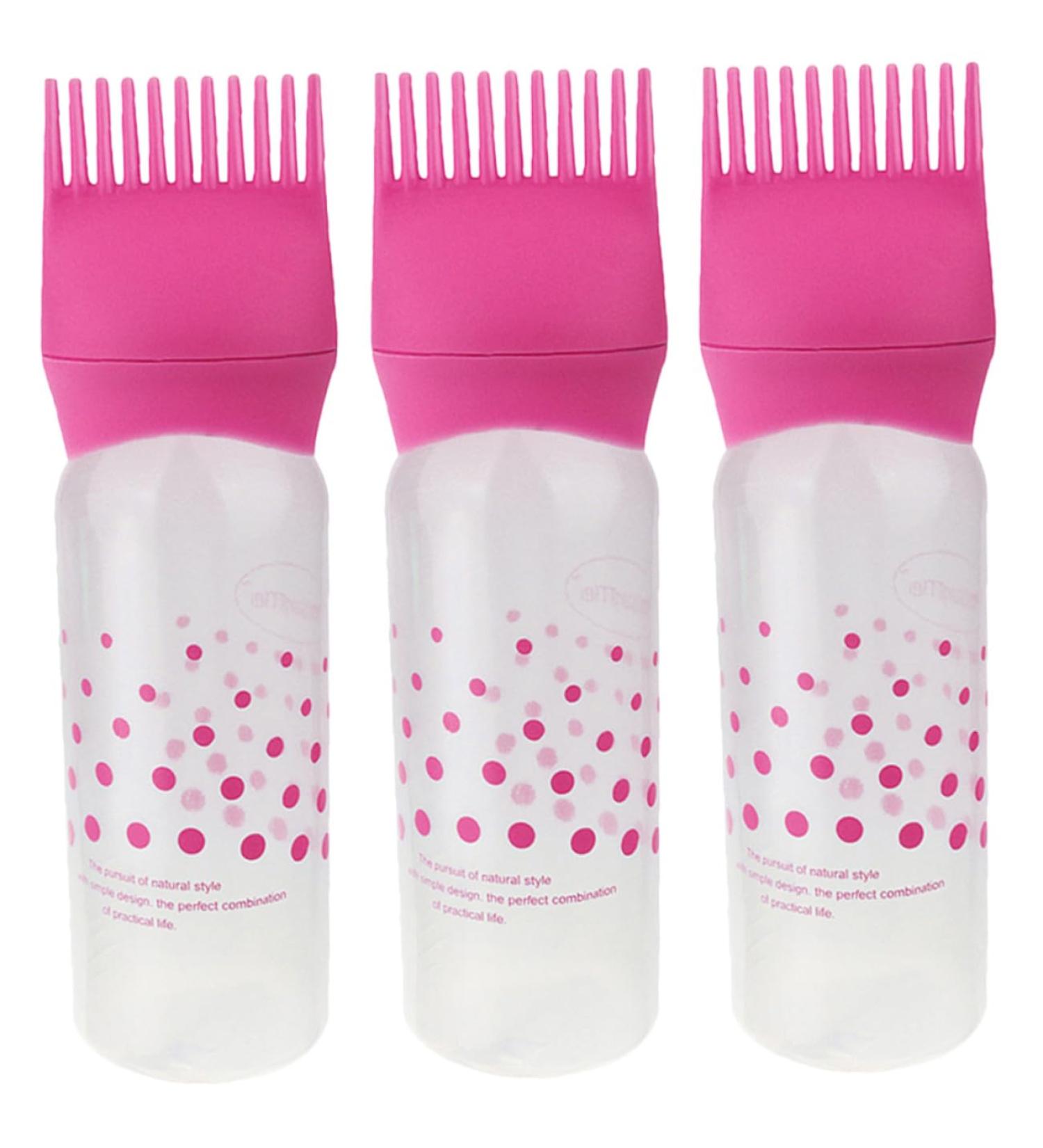3 pi ces Lot de Flacons Applicateurs pour Coloration Cheveux avec Peigne Racines et chelle Gradu e Bouteilles Pratiques pour Soins Cheveux Secs Ab m s Facile Utiliser pour - Buy Online on GoSupps.com