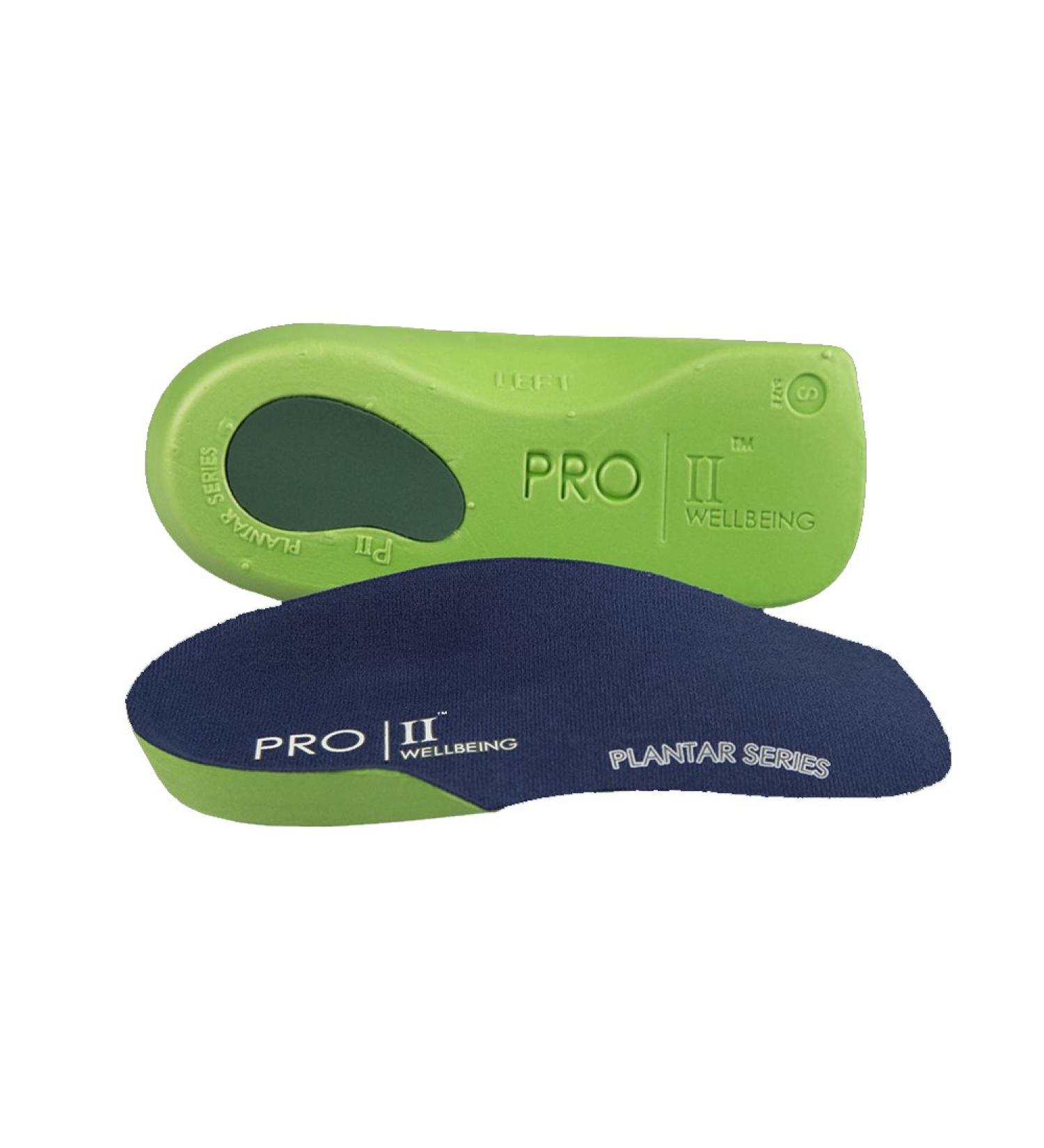 PRO 11 WELLBEING 3/4 Insoles for Plantar Fasciitis and Over-Pronation - Size 3/4.5 UK (Green) - Buy Online on GoSupps.com