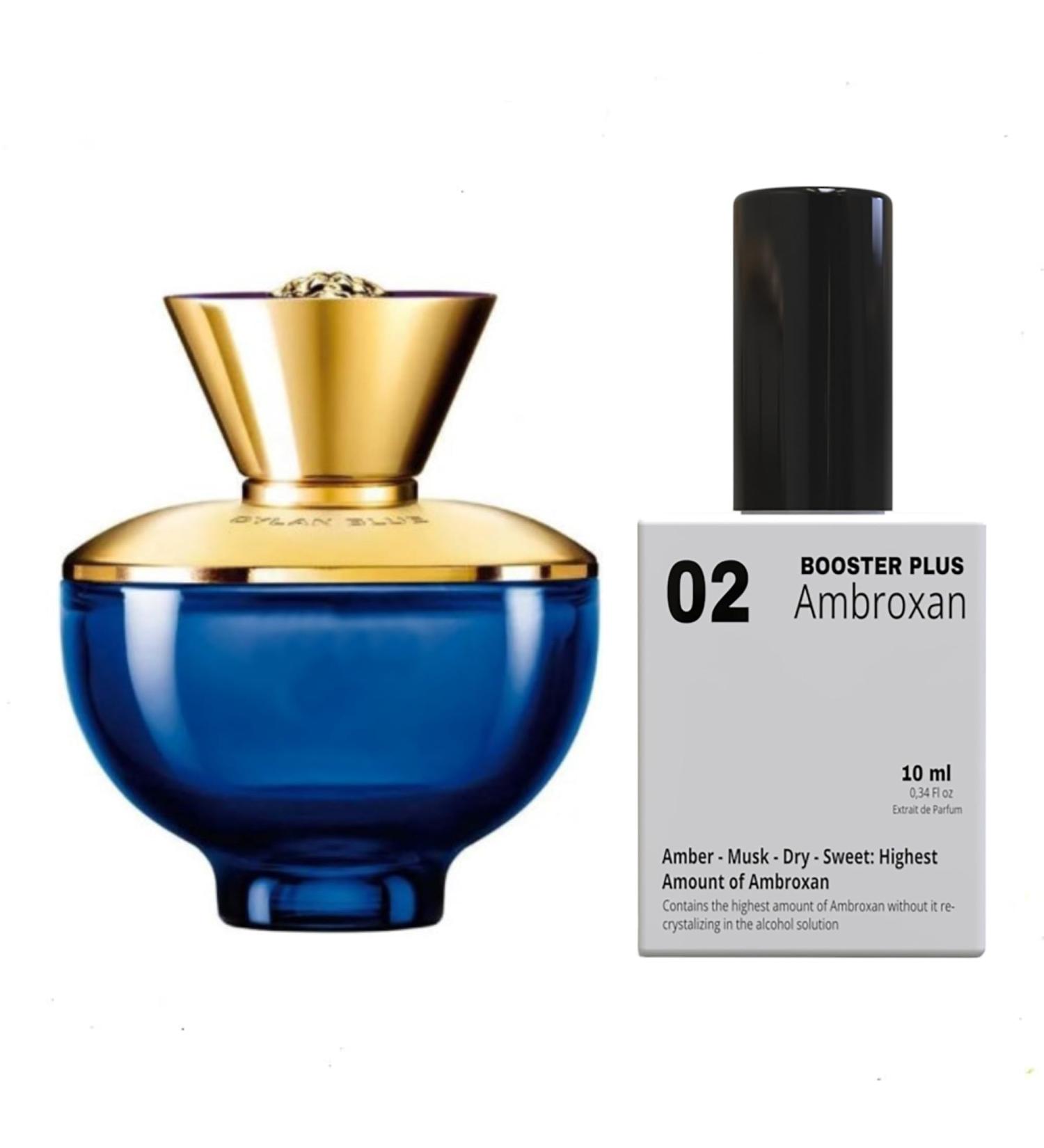 PERFUME BOOSTER PLUS (AMBROXAN MOLECULE 02) TO DYLAN BLUE Give power to your original perfume 12 hours long lasting Large Bottle not included It is only a reference (AMBROXAN-MOLECULE 02) - Buy Online on GoSupps.com