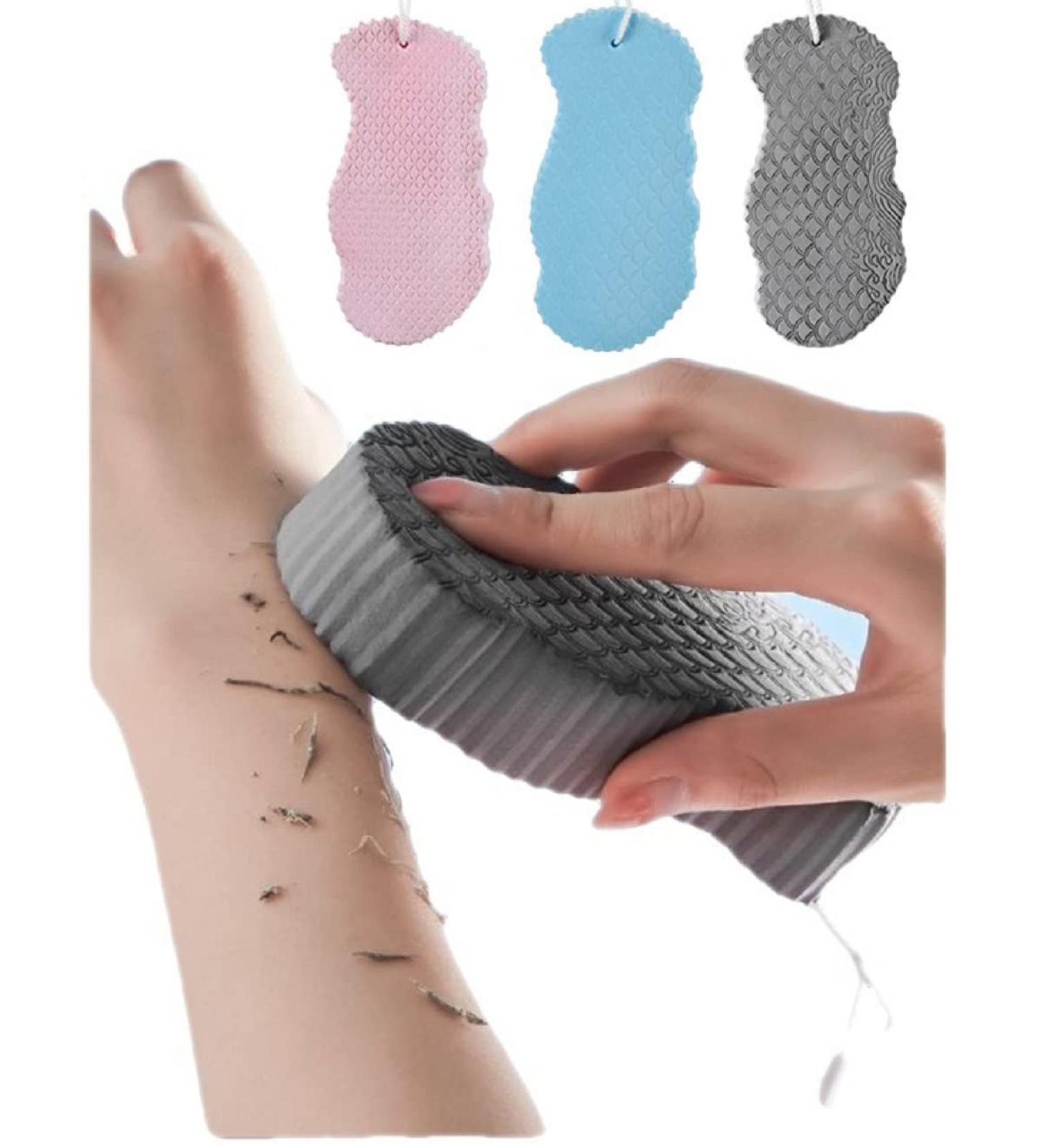 3Pcs Magic Exfoliating Bath Sponge Set - Super Soft, Skin Friendly & Reusable - Buy Online on GoSupps.com