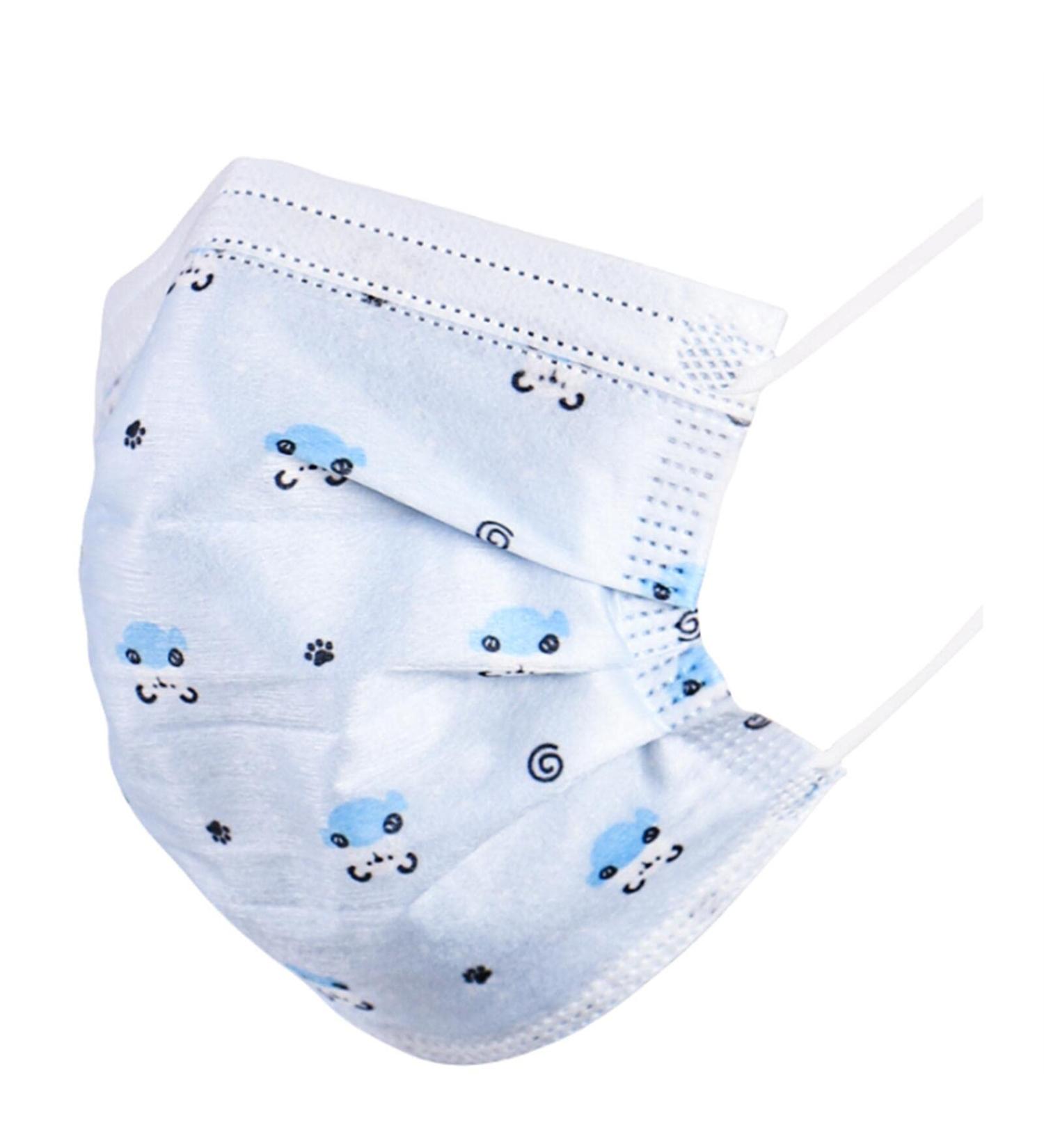 100 PcsDisposable Face Bandanas with Cute Animal Pattern 3-Layers Cute Animal Printed Dustproof Face_Mask for Child Protect Breathable and Comfortable Bandana Headband C - Buy Online on GoSupps.com