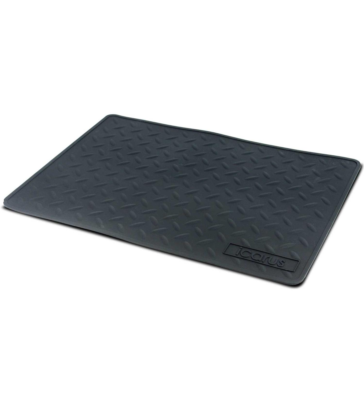 Icarus Silicone Heat Resistant Mat, Heat Proof Hot Tool Appliance Station Mat, 16" x 11" 16x11 Inch (Pack of 1)