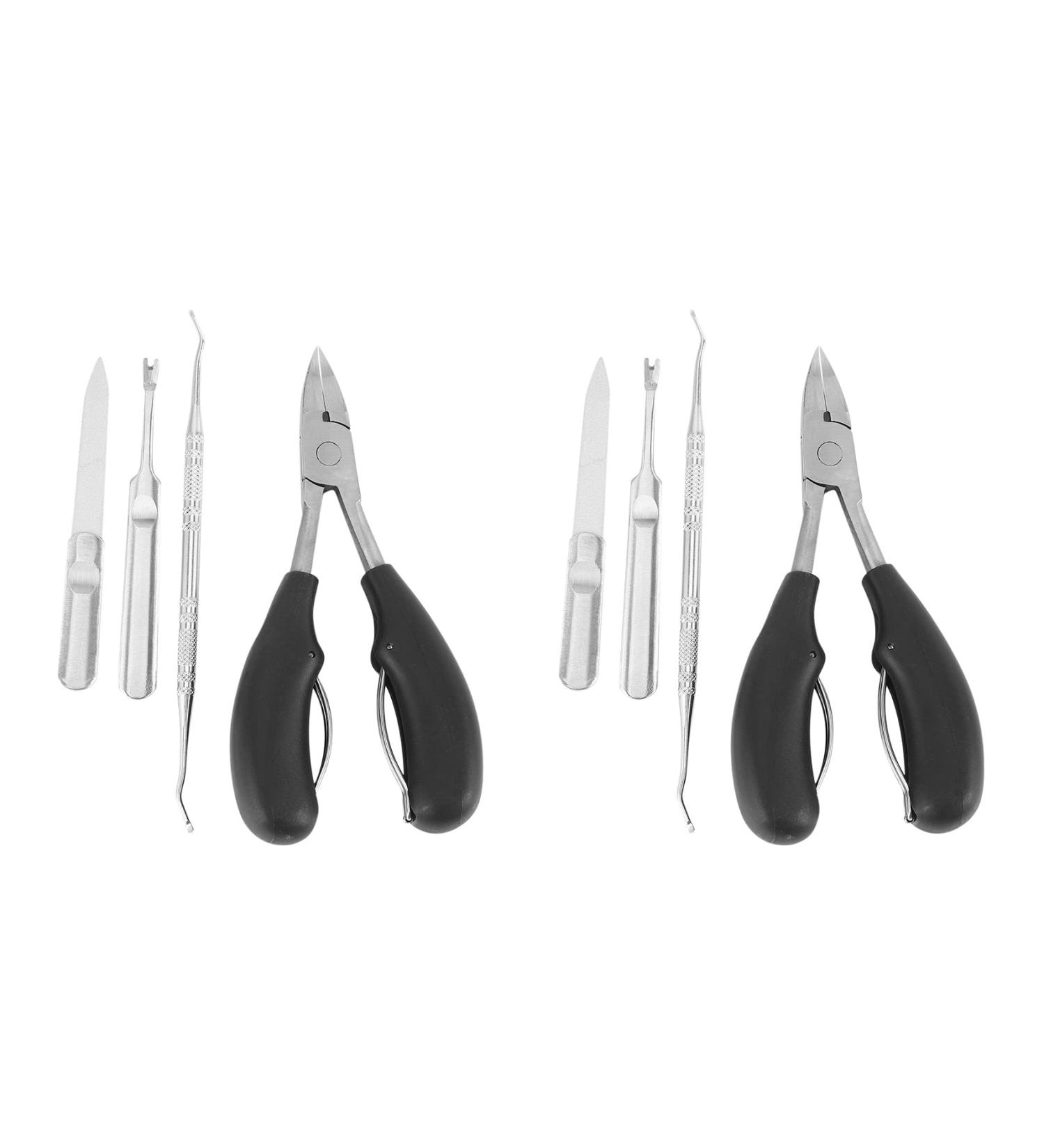 KVSERT 8 Pieces Nail Clippers Thick and Ingrown Nail Clippers for Seniors Nail Clippers Pedicure Nail Clippers - Buy Online on GoSupps.com