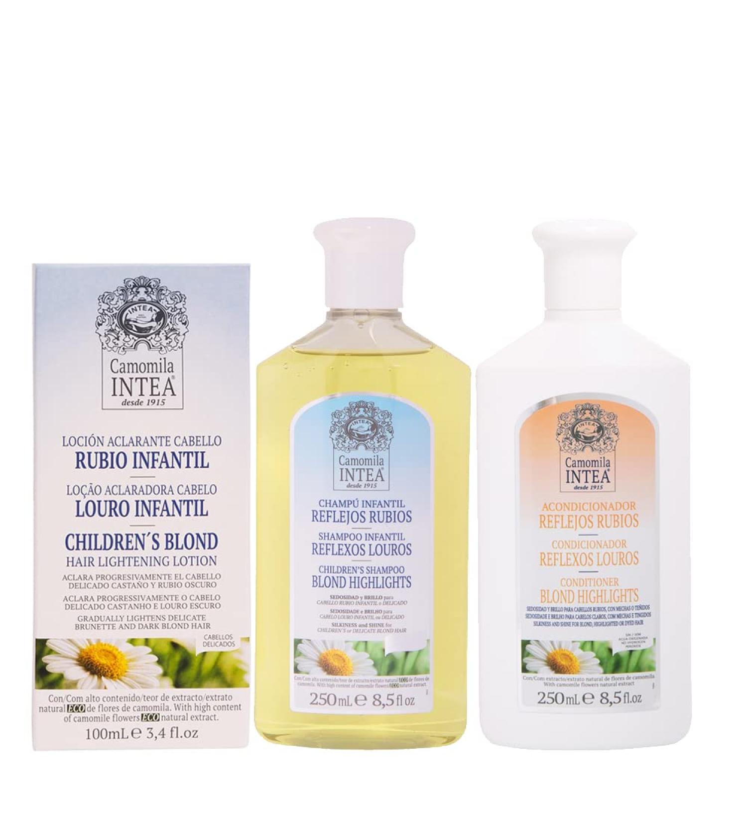  Intea Camomila Intea Children's Hair Lightening Treatment Baby Blonde Hair Lotion 100ml + Shampoo - Buy Online on GoSupps.com