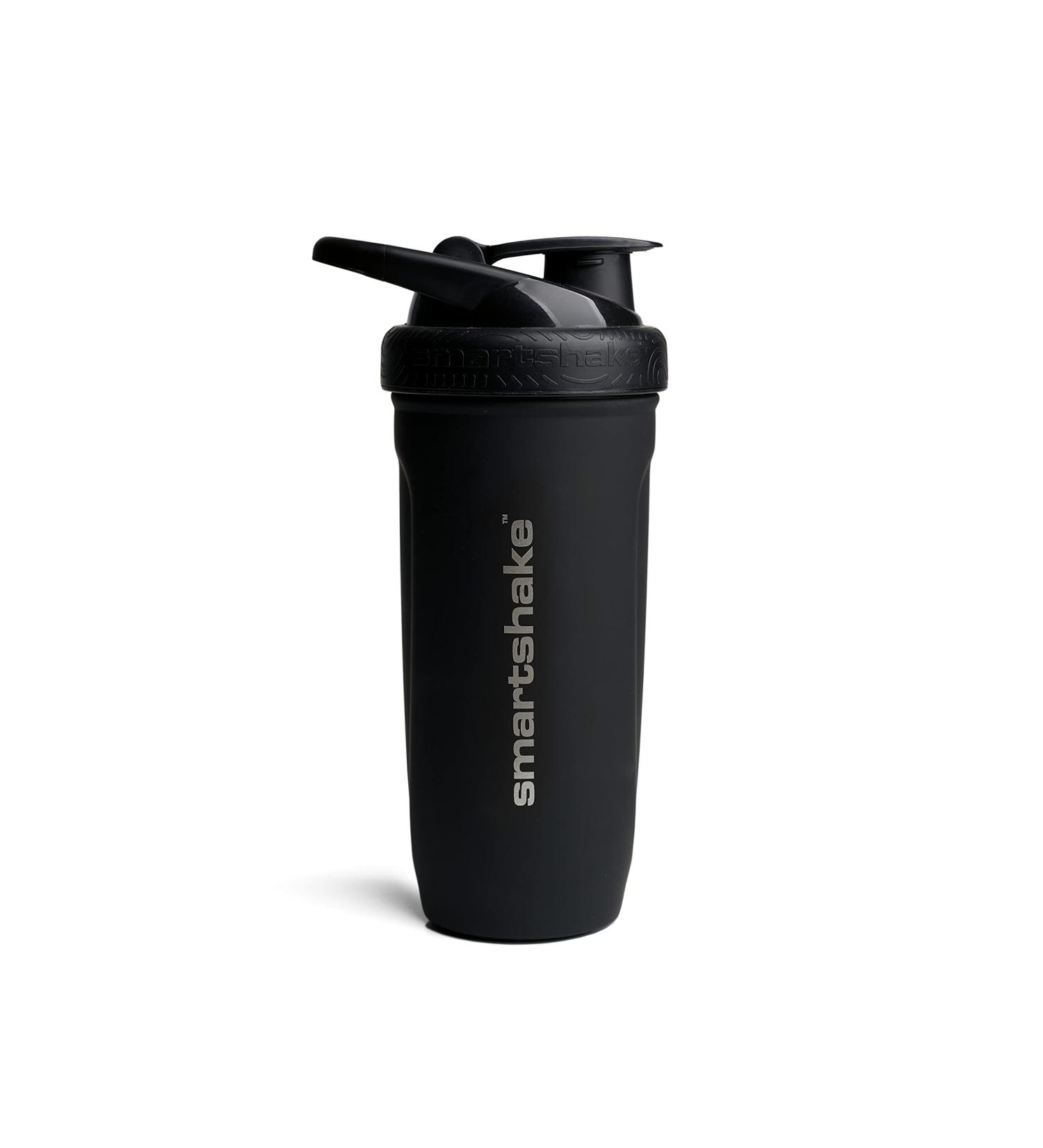 Smartshake Reforce Stainless Steel Protein Shaker Bottle 900 ml | 30 OZ - BPA-Free Unisex Black - Durable & Eco-Friendly  - Buy Online on GoSupps.com