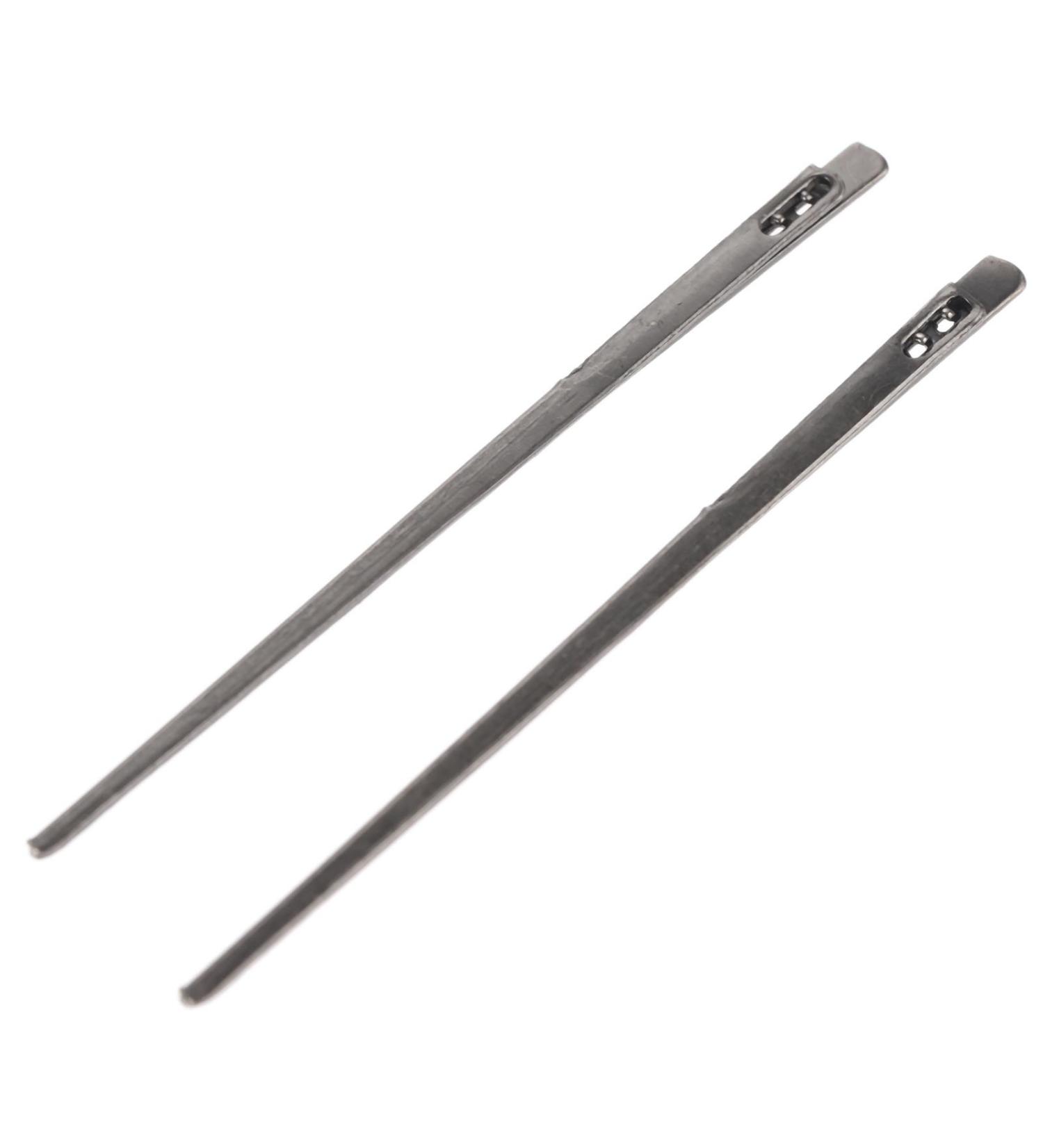 Dophee 2Pcs Two Prong Steel Needle LeatherCraft Tool for Handmade DIY Leather Sewing - Double Hole Lacing Threading Tool - Buy Online on GoSupps.com