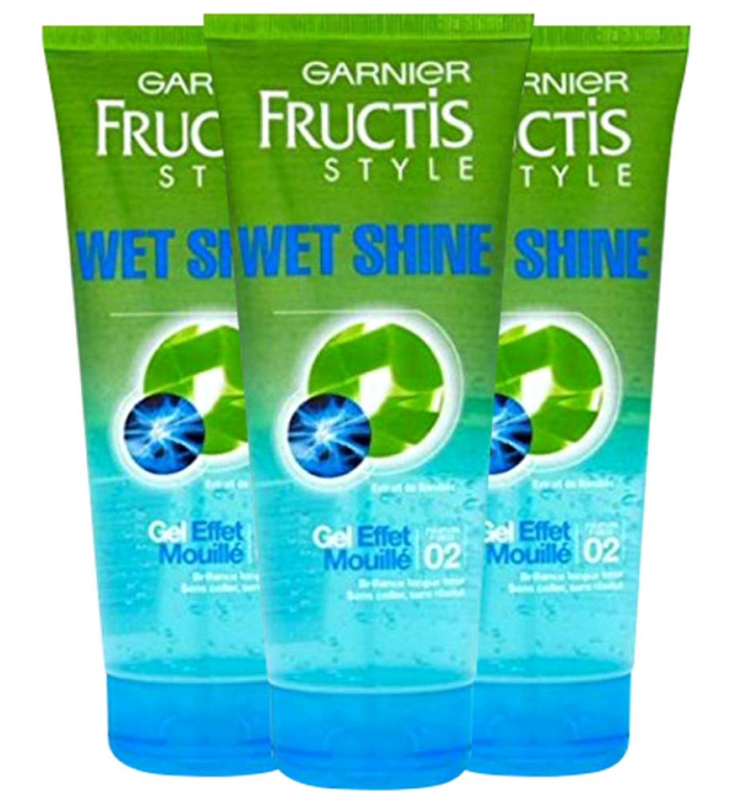 Garnier Fructis Wet Shine Effect Hair Gel 6.8 oz. (Pack Of 3)