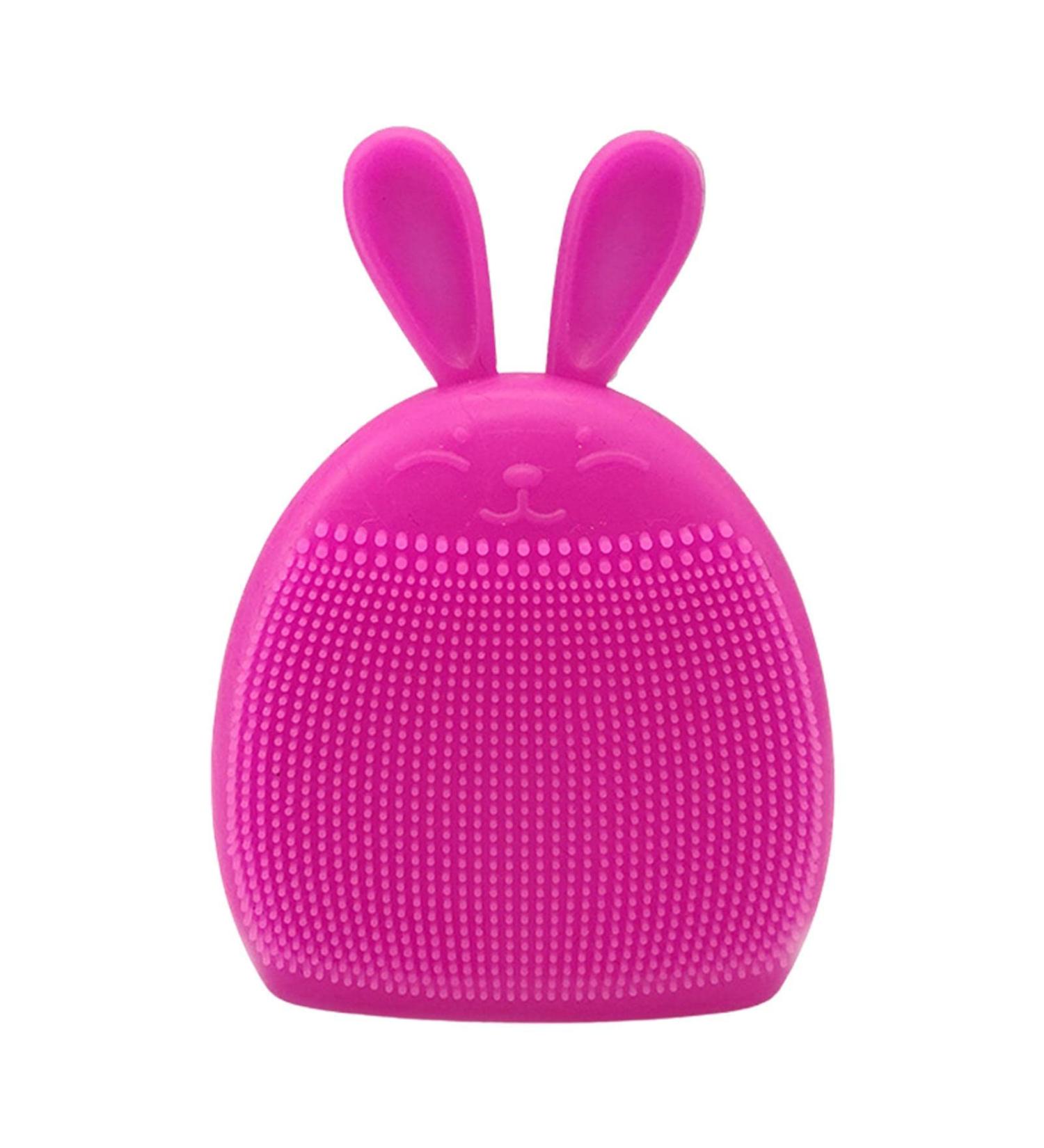 Soft Silicone Face Scrubber - Soft Silicone Face Scrubber Face Exfoliator Brush - Face Brushes for Cleansing Manual Face Scrub Clean Brush Cute Rabbit Ears Shape for Women Men Coatuiyo - Buy Online on GoSupps.com