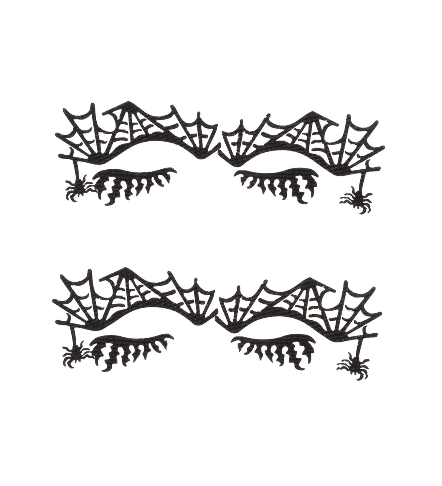 Beavorty 2 Pairs Props Party Bag Blindfold face Stickers Girl Make up Spider Web Eye Shadow Applique Spider face Stickers Filler Halloween Themed Eye Sticker Black Eye Shadow - Buy Online on GoSupps.com