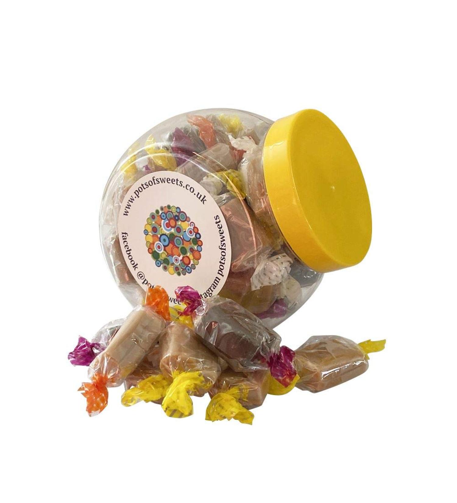 Personalized Customise with Your Own Message or Image 300g Cookie Jar of Bristows Assorted Fudge