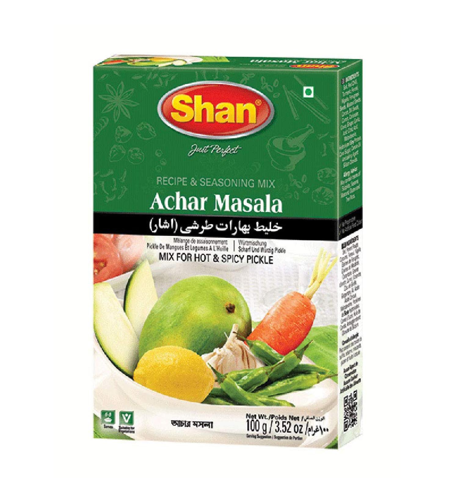 SHAN Achar Masala 100g - Authentic Blend for Pickle Seasoning - Buy Online on GoSupps.com