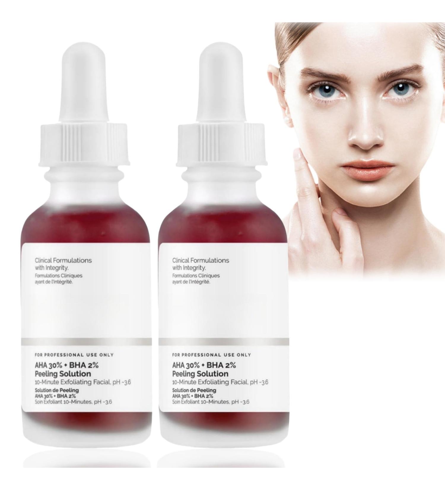 AHA30% + BHA2% Face Serum AHA30% + BHA2% Peeling Solution Peeling Serum Solution Face Serum for Face Peeling Solution Hydrating Serum Face Serum for Women Anti Wrinkle Serum Skincare Serum Skincare - Buy Online on GoSupps.com