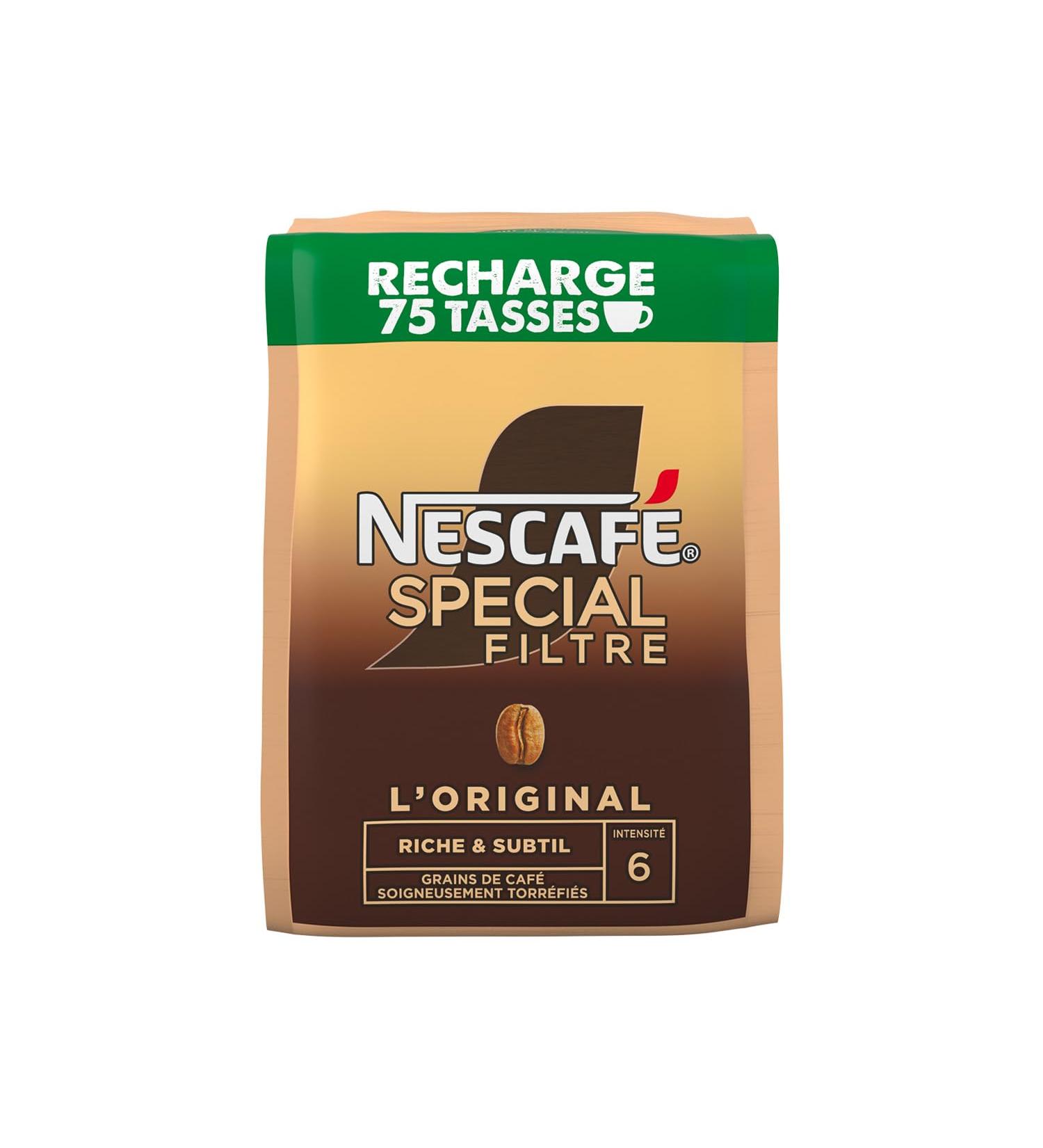 NESCAFE SPECIAL FILTRE L'Original - Caf Soluble Instantan - Intensit 6 - Grains Arabica & Robusta - Emballage 100% Recyclable - Recharge De 150 g Original 150 g (Lot de 1) - Buy Online on GoSupps.com