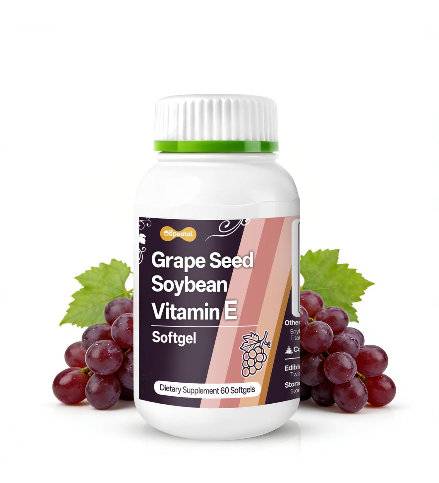 Oopeatol Premium Grape Seed Extract Capsules | High in Antioxidants OPCs & Polyphenols Supports Cells and Human Health Immune Defense & Fights Free Radical Damage - Buy Online on GoSupps.com
