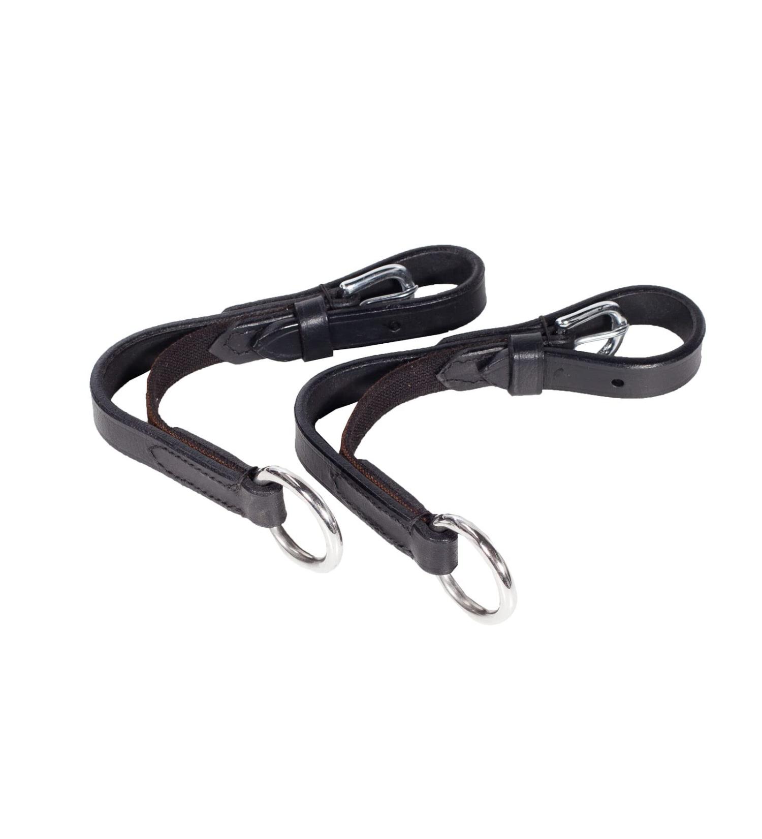 HORZE Soft Elastic Rein-Aid Inserts | Improve Riding Contact | Black One Size - Buy Online on GoSupps.com