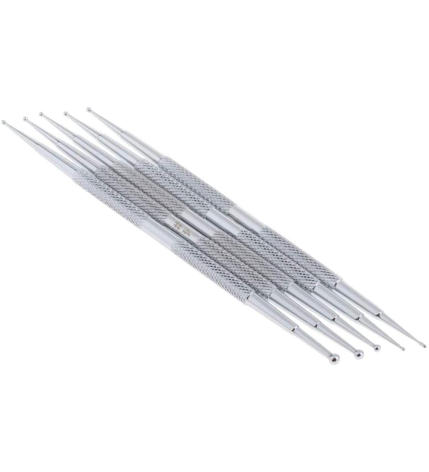 5pcs 2 Way Nail Pen Set - Acrylic UV Gel Manicure Tool for Perfect Nails | International Shipping Available - Buy Online on GoSupps.com