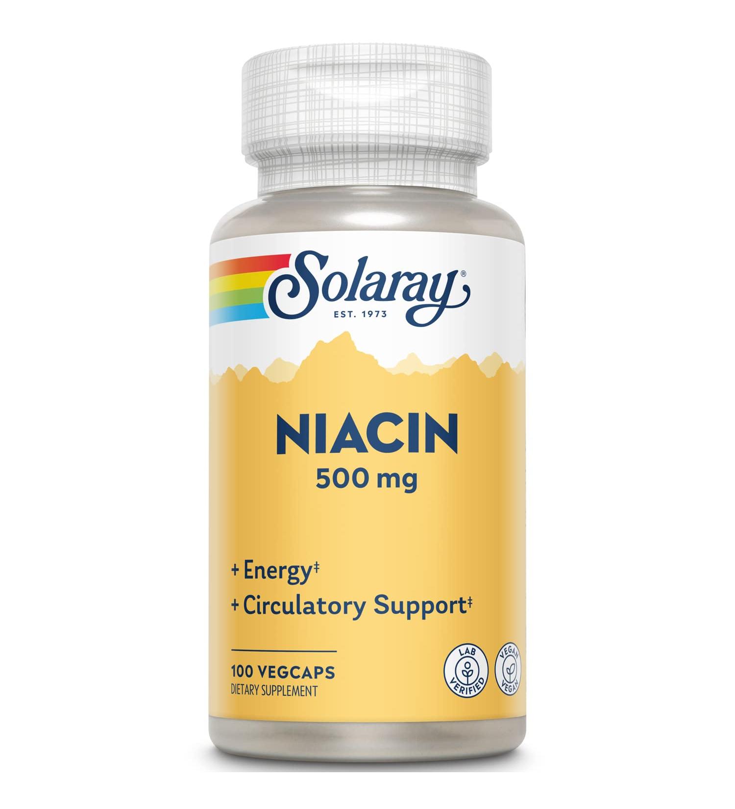 Solaray Niacin 500 mg 100 VegCaps