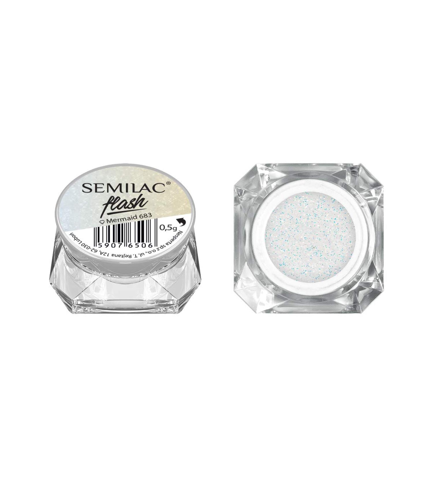 Buy Semilac Flash Mermaid Nail Art Glitter Dust | Shining Effect Manicure Powder for Stunning Nail Polish Designs - International Shipping Available - Buy Online on GoSupps.com
