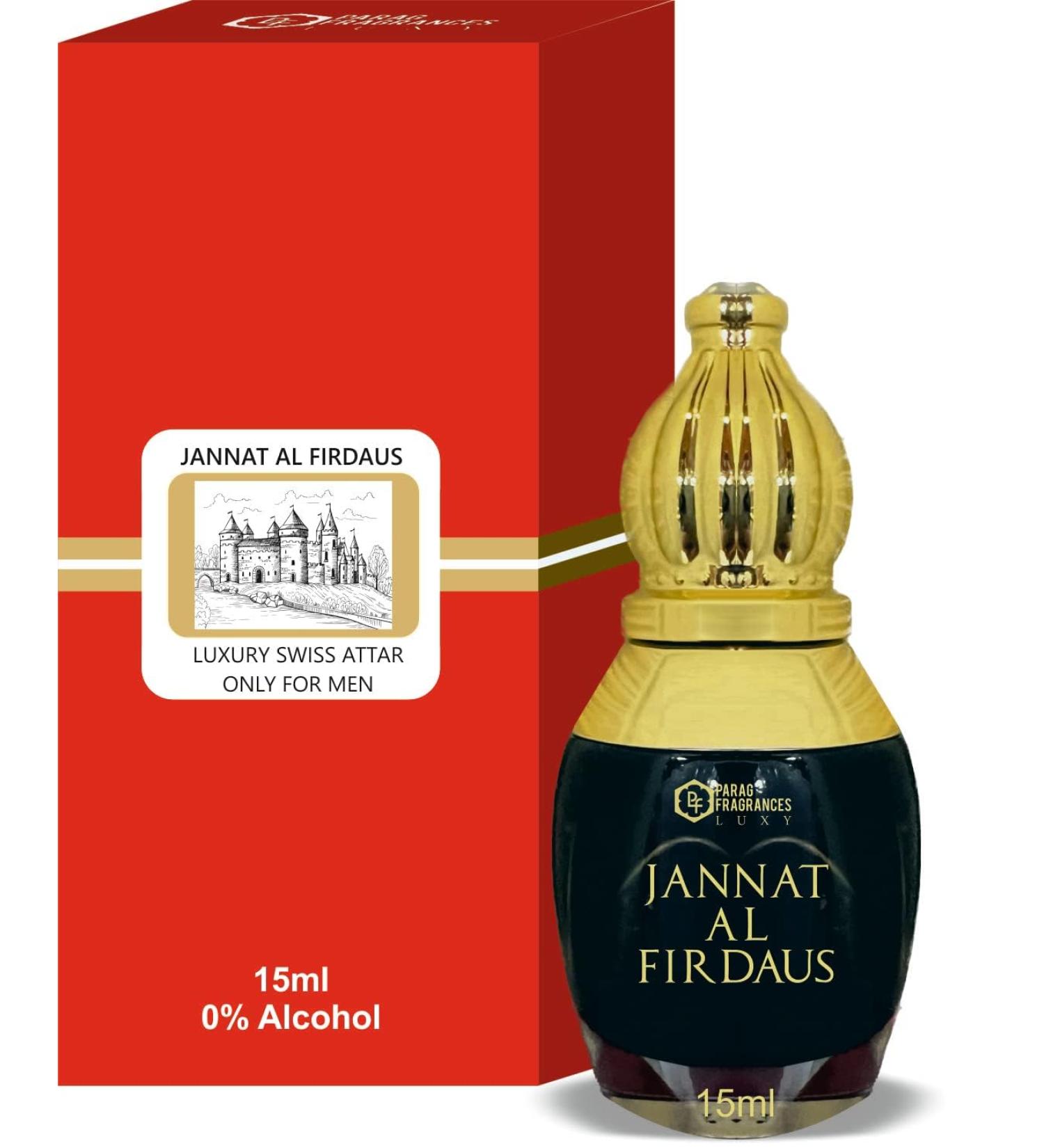 CREATION KRIVA Parag fragrances Jannat Al Firdaus 12Ml Attar (Switzerland Addition) / Long Lasting And Premium Fragrance For Men/Original Jannat Al Firdaus Attar Liquid