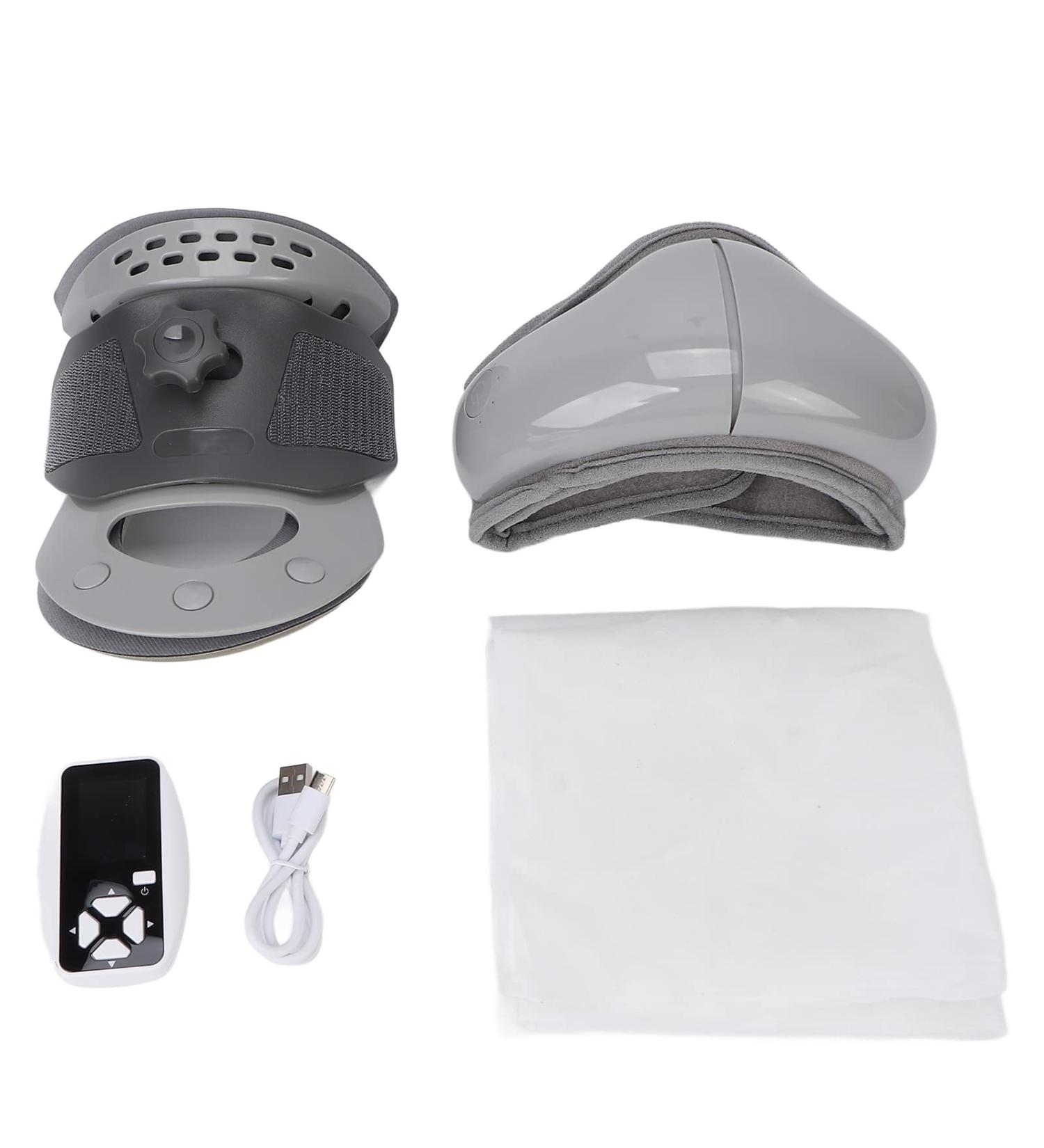 Foojo Neck Stretcher | Adjustable Cervical Traction & Hot Compress for Pain Relief & Muscle Relaxation - Buy Online on GoSupps.com