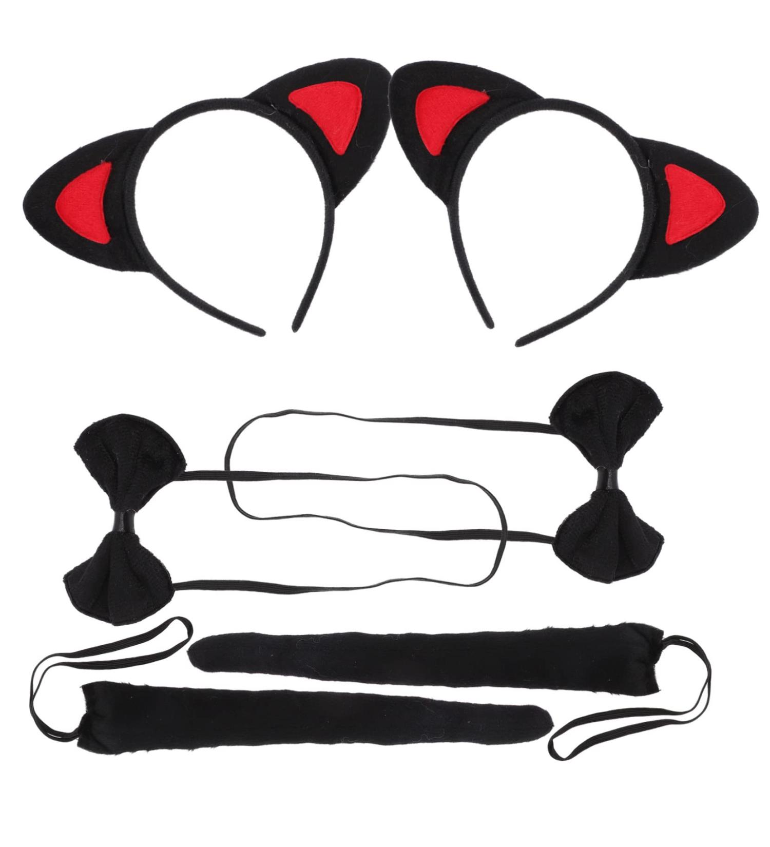 FRCOLOR 4 Sets Cow Headband Animal Cosplay Accessories Milk Cow Hair Bands Plush Animals Cosplay Bow Ties Prop Cosplay Party Prop Performance Costume Prop for Cat Ear Hair Hoop Fabric - Buy Online on GoSupps.com